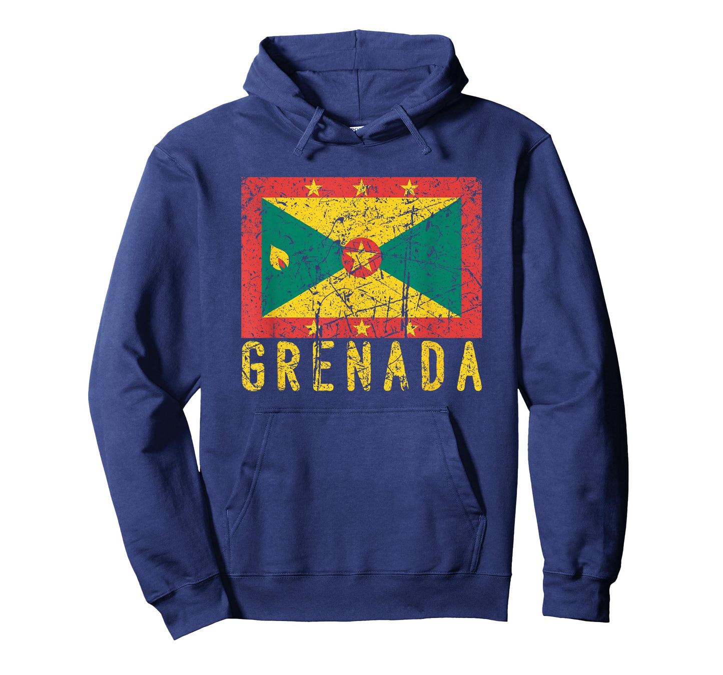 Grenadian Flag Grenada Distressed Caribbean Men Women Kids T-Shirt
