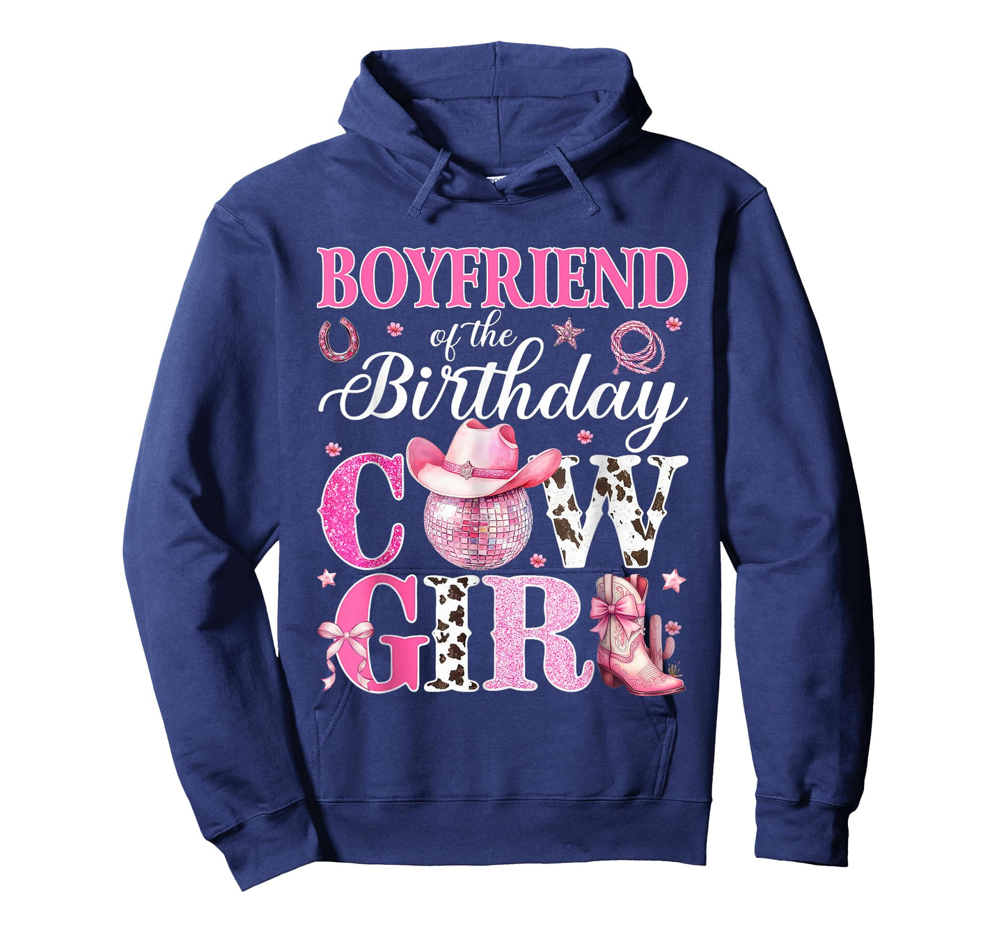 Boyfriend Of The Birthday Cowgirl Rodeo Party Bday Girl T-Shirt