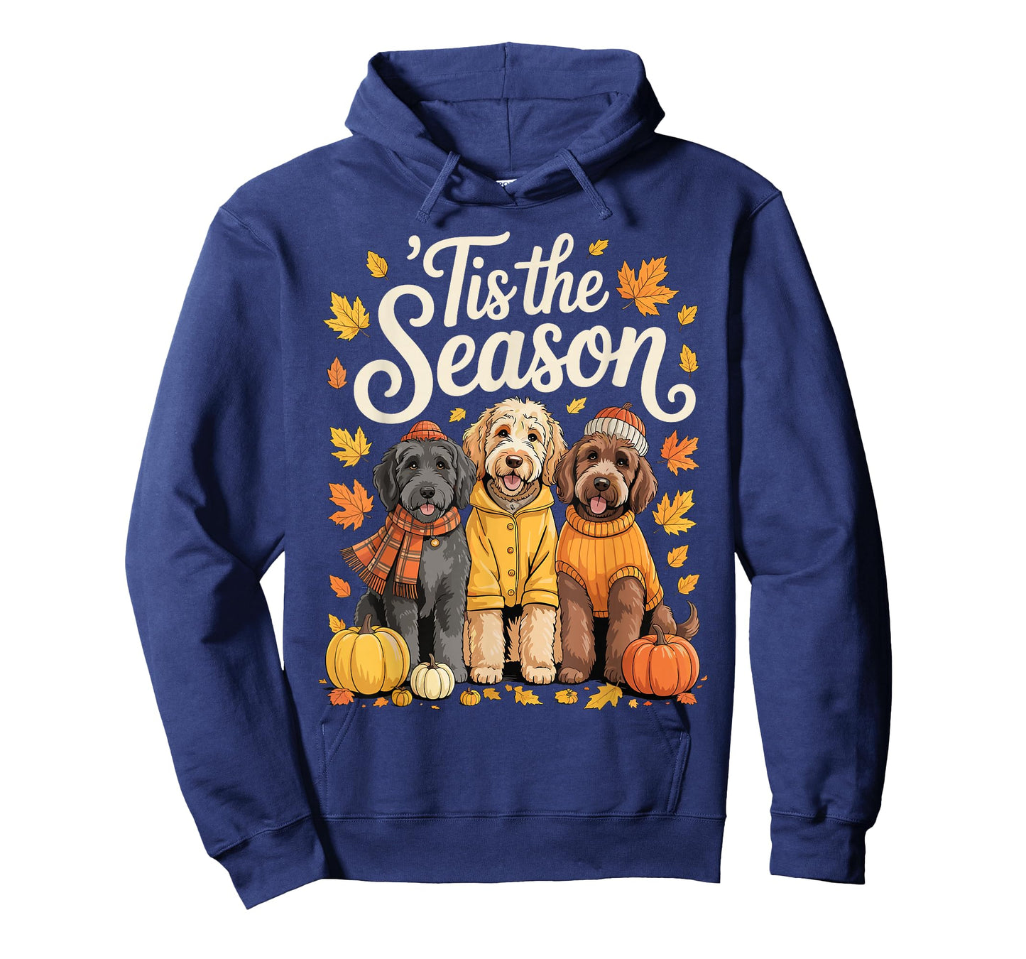 Tis The Season Goldendoodle Doodle Dog Fall Autumn Pumpkin T-Shirt