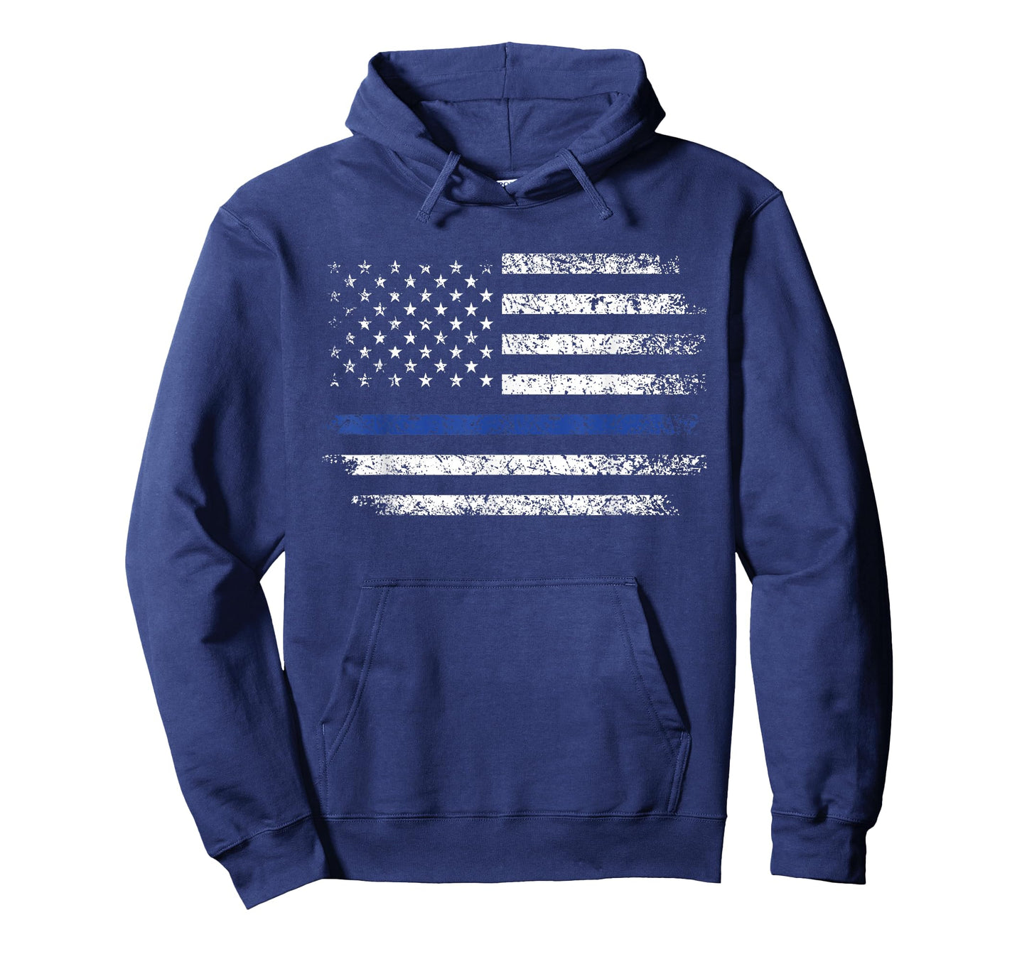 Thin Blue Line American Flag Tee Mens Police Officer Shirt T-Shirt