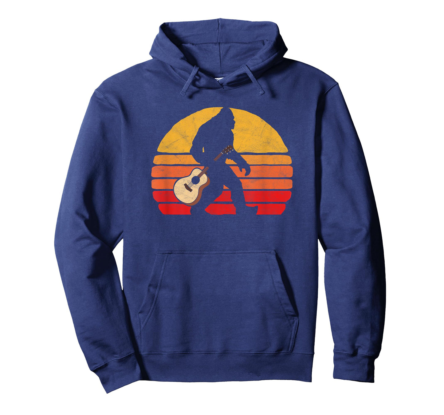 Bigfoot & Acoustic Guitar Country Rock Bluegrass Music T-Shirt