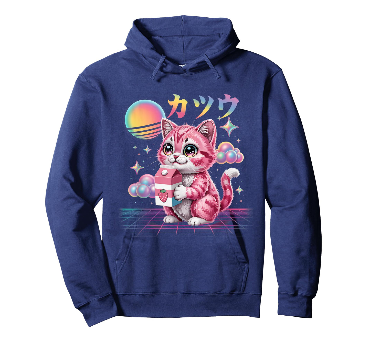 Cat Strawberry Milk Anime 90s Japanese Cat Japan Vaporwave T-Shirt