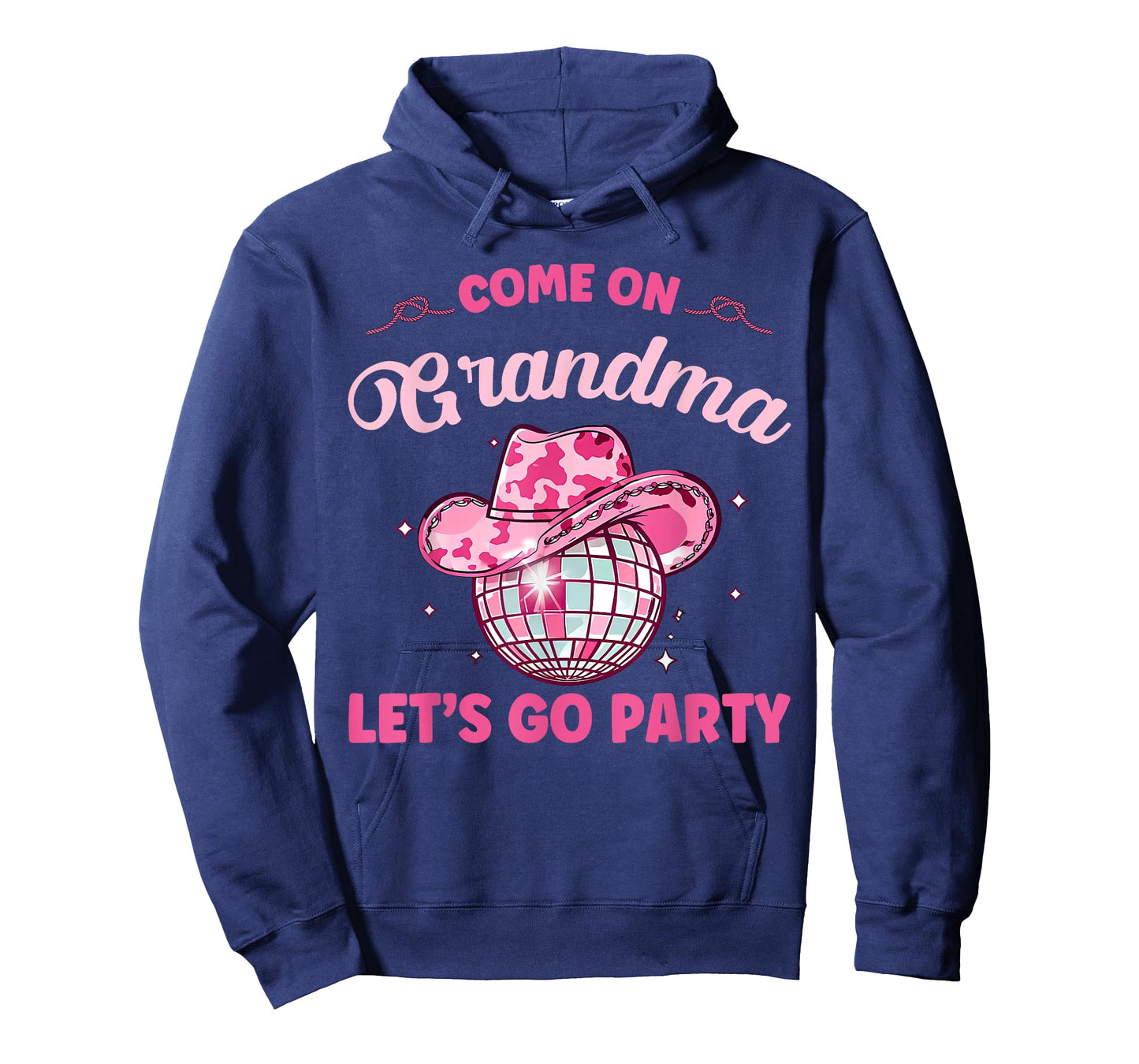 Come On Grandma Let's Go Party Birthday Party Disco Cowboy T-Shirt