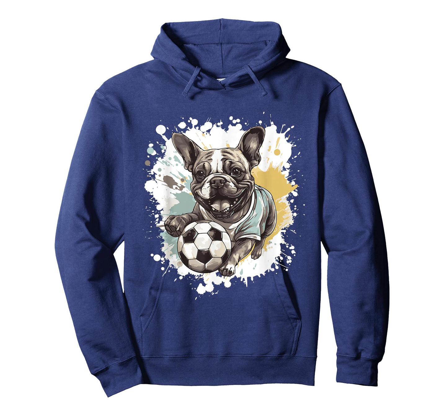 French Bulldog Dog Playing Soccer Sports Team Animal T-Shirt for Men Women Kids