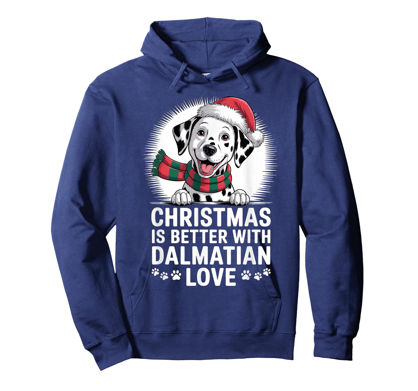 Cute Xmas Puppy Dog Christmas is Better with Dalmatian Love T-Shirt