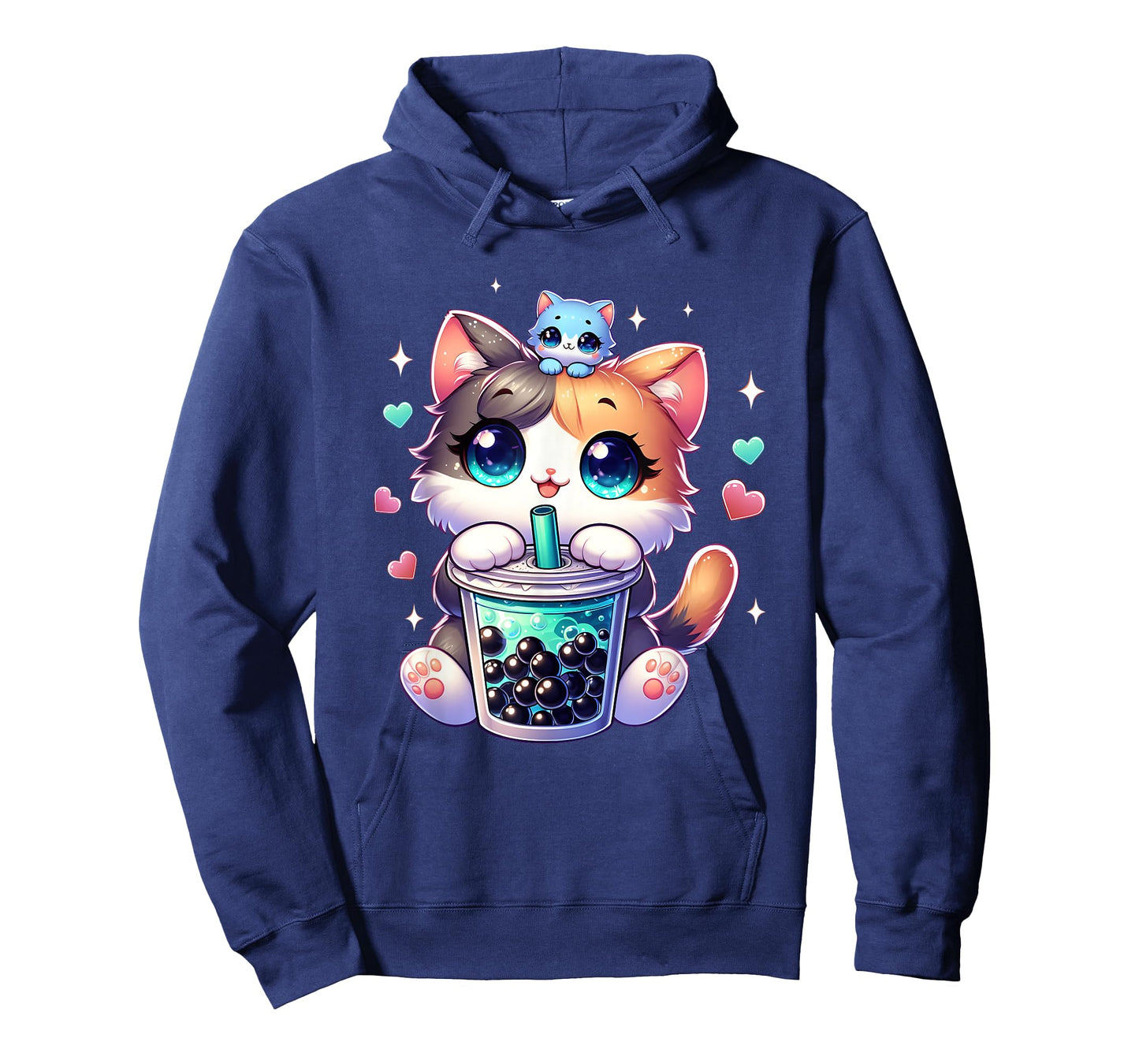 Kawaii Chibi Cat Boba Japanese Cute Anime Cartoon T-Shirt