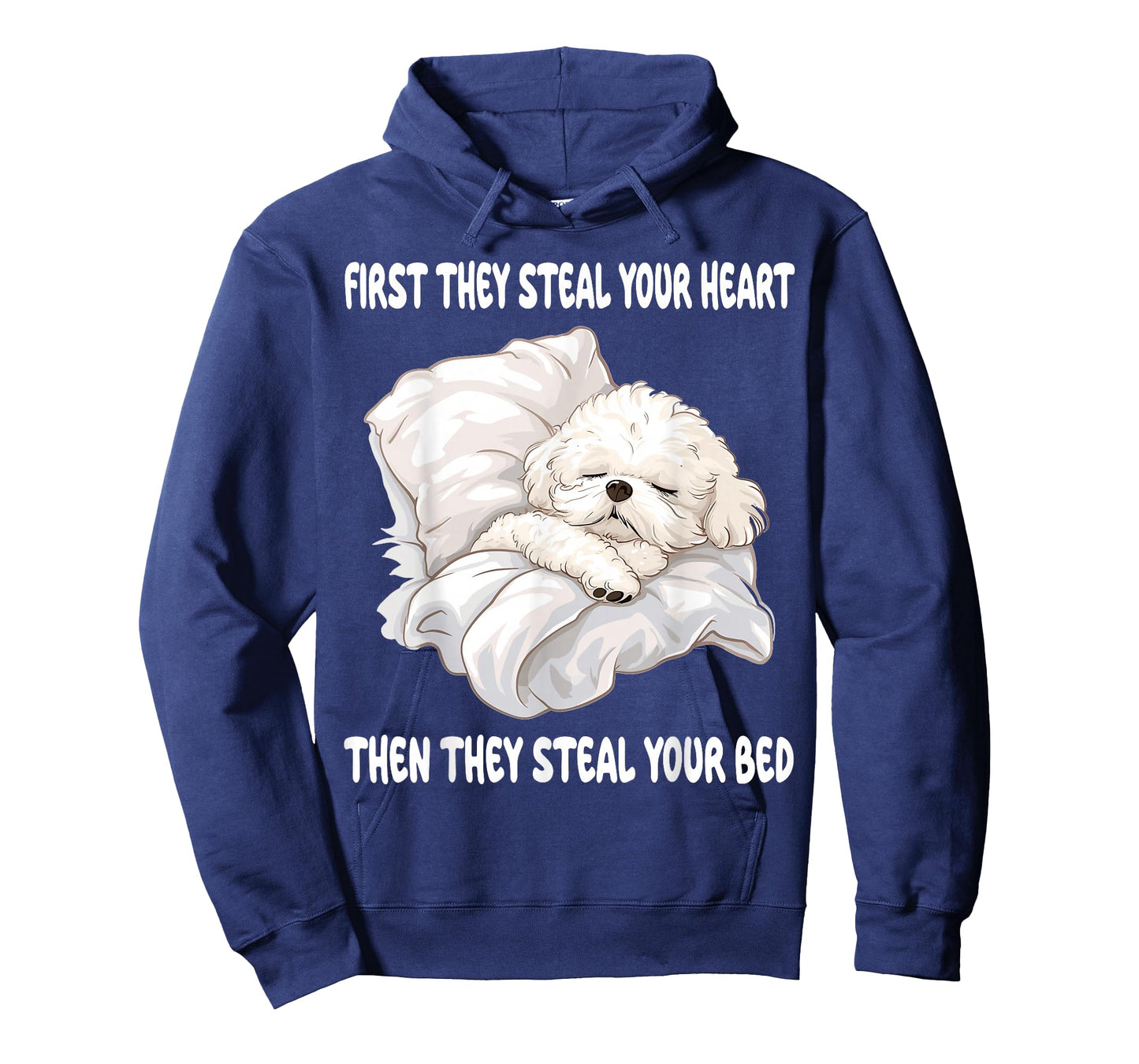 Bichon Frise Sleeping Pajamas Nightgown T-Shirt