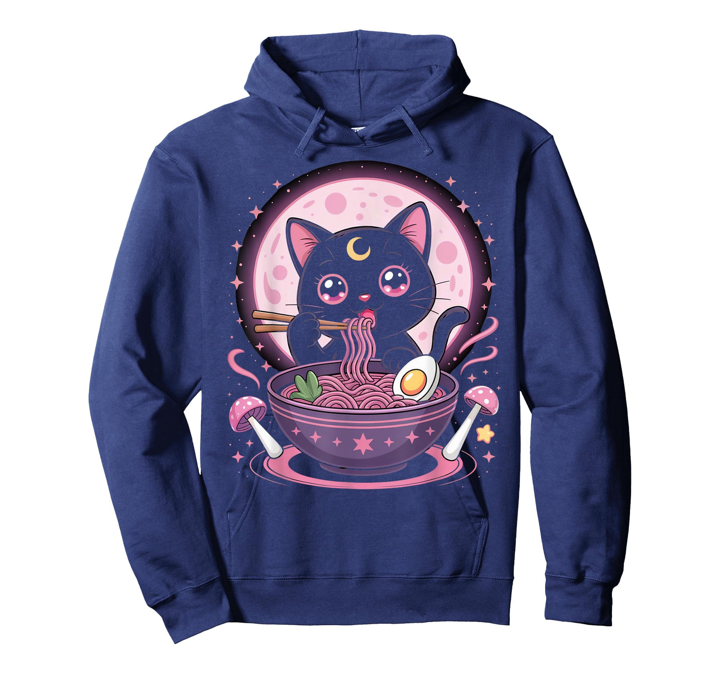 Pastel Goth Clothing Black Cat Eat Ramen Goth Girl Clothes T-Shirt
