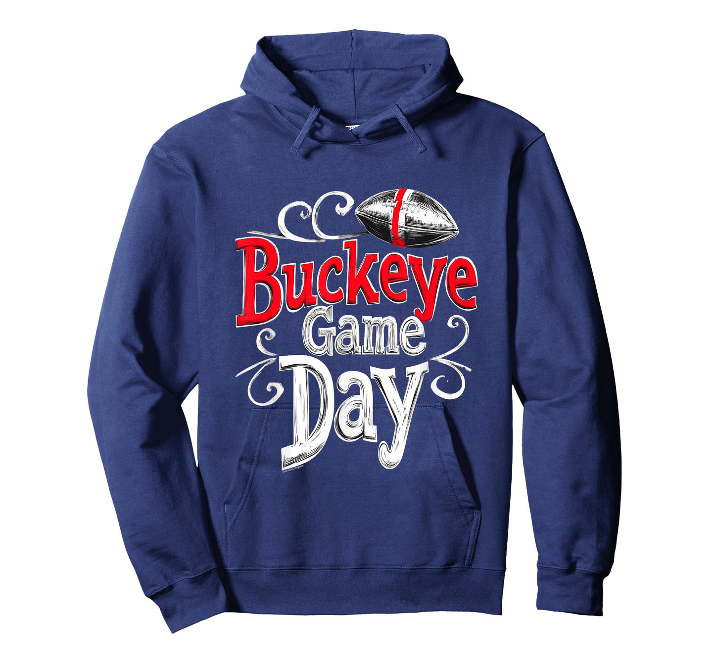 Buckeye Game Day Ohio Home State Vintage Swirl T-Shirt