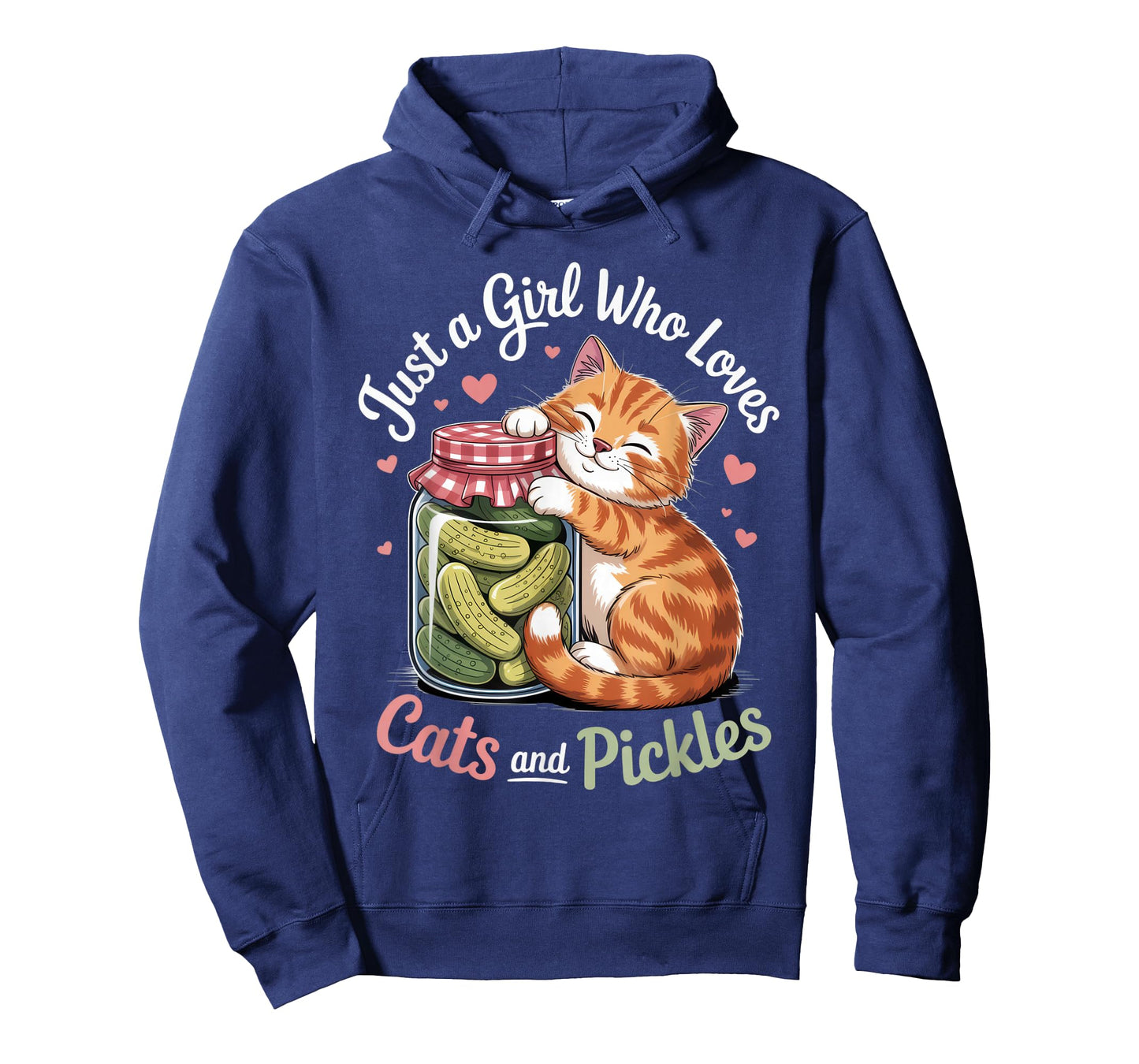 Just a Girl Who Loves Cats and Pickles Cute Kitty Outfit T-Shirt