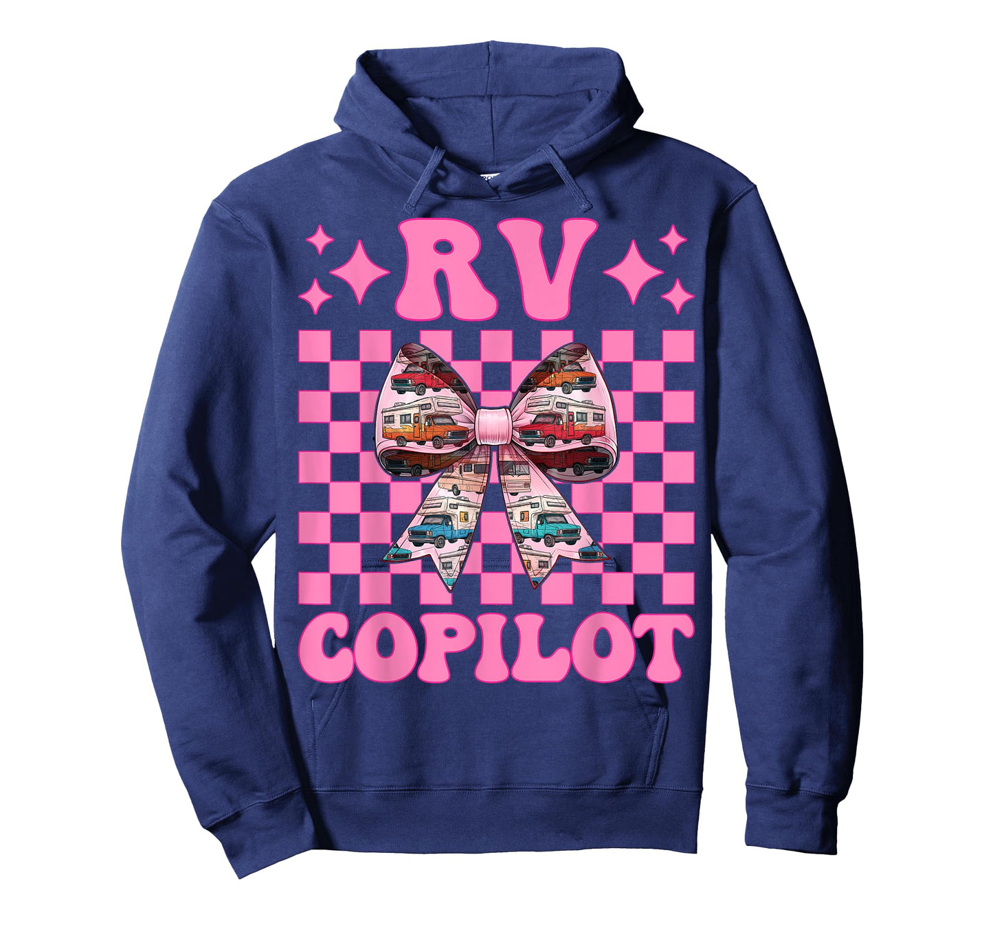 RV Copilot RV Camping Camper Motorhome Girl Mom Coquette Bow T-Shirt