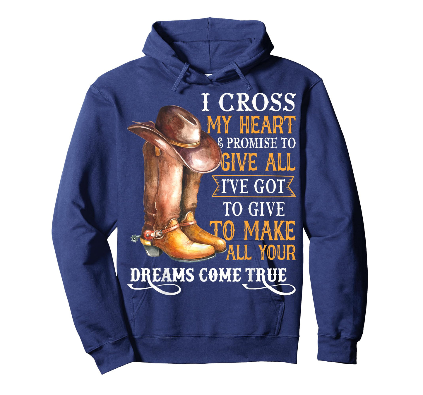 I Cross My Heart Western Country Cowboys Cowgirl Boots Hat T-Shirt