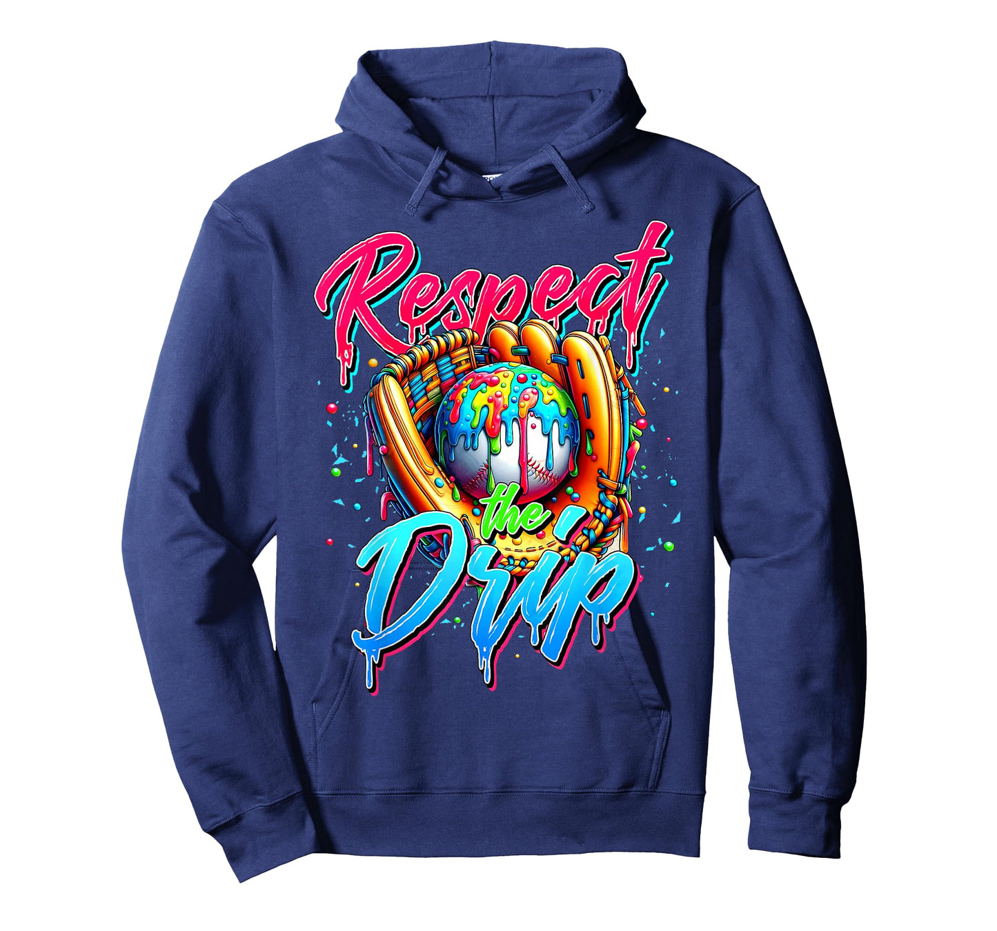 Baseball Drip for Men Boys Youth Ice Cream Respect The Drip T-Shirt