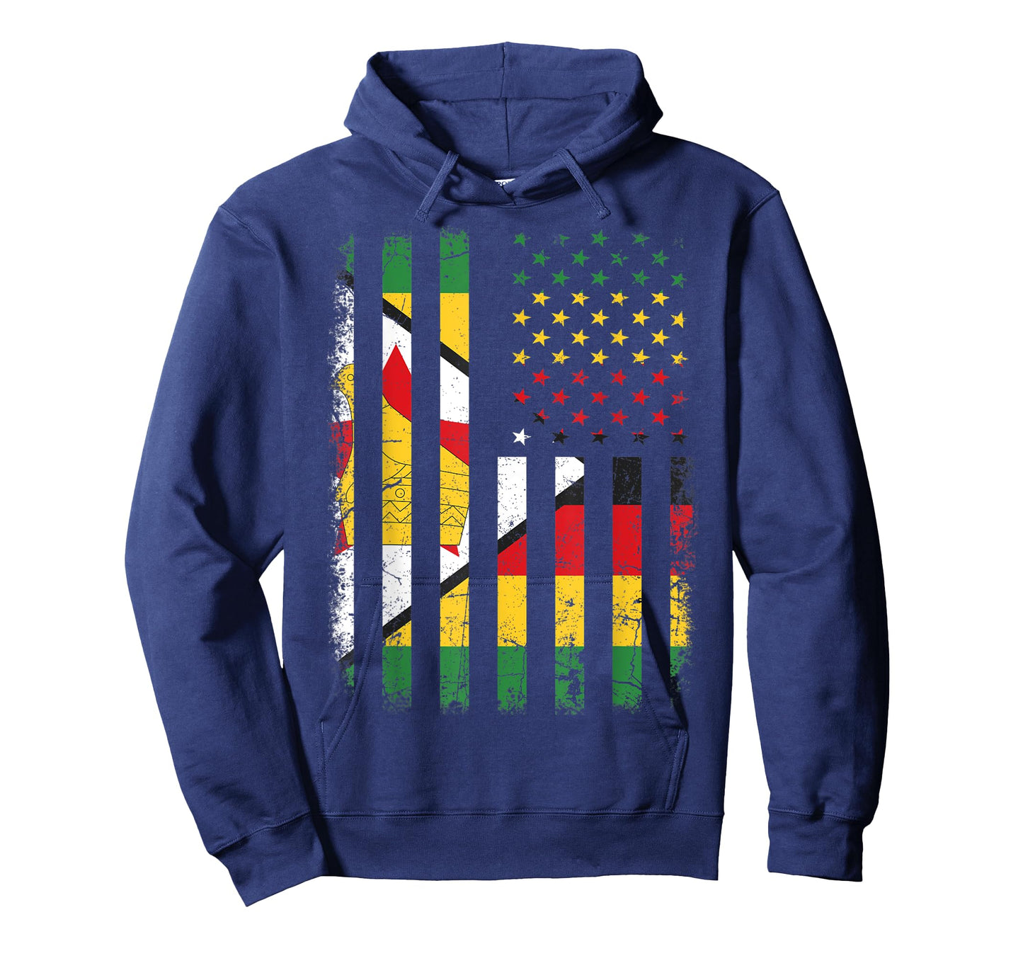 Zimbabwean American Flag Zimbabwean Roots Zimbabwe America Women Kids Men T-Shirt
