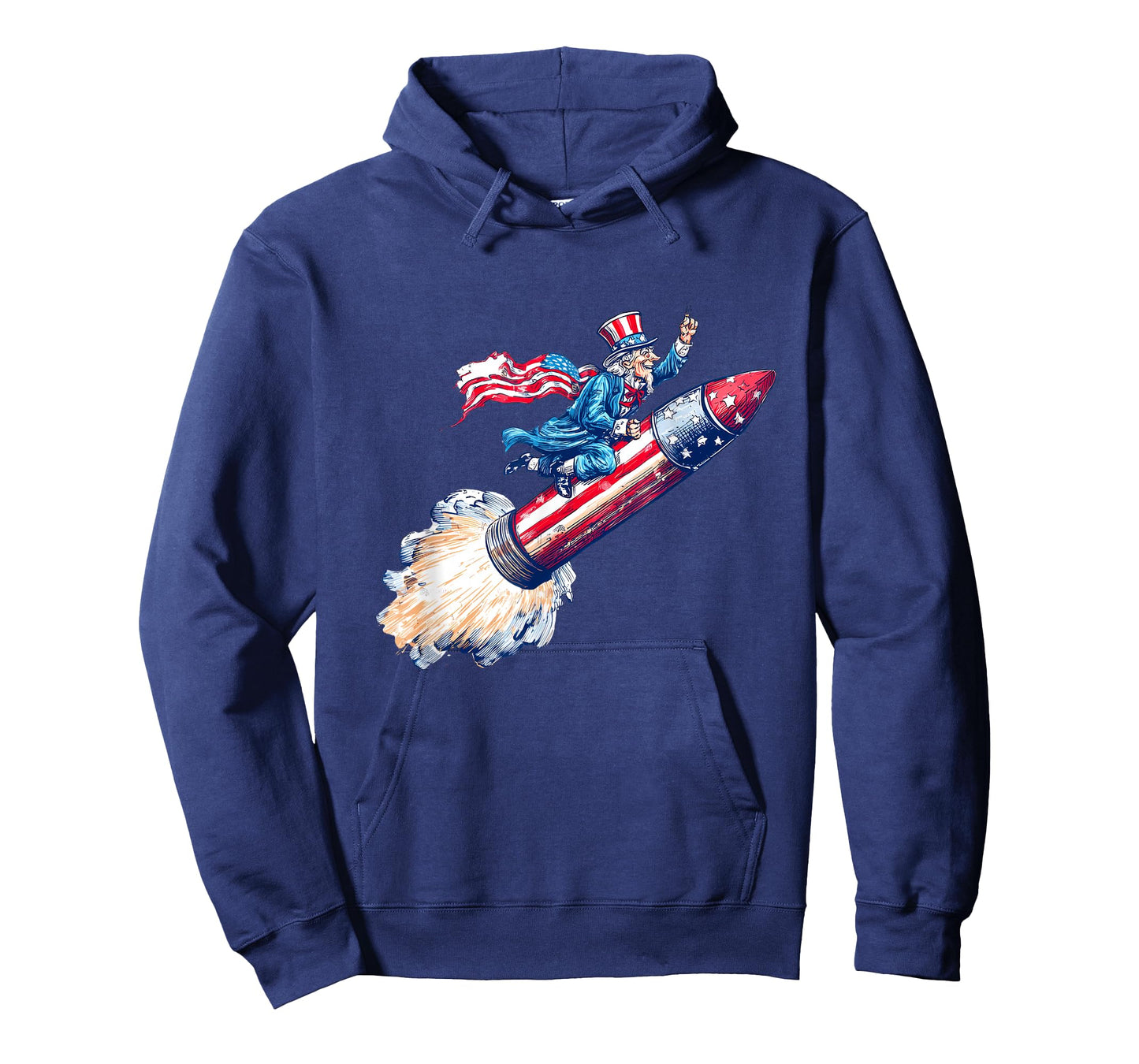 Amazing Rocket Sam with Firework for US Space Lovers T-Shirt