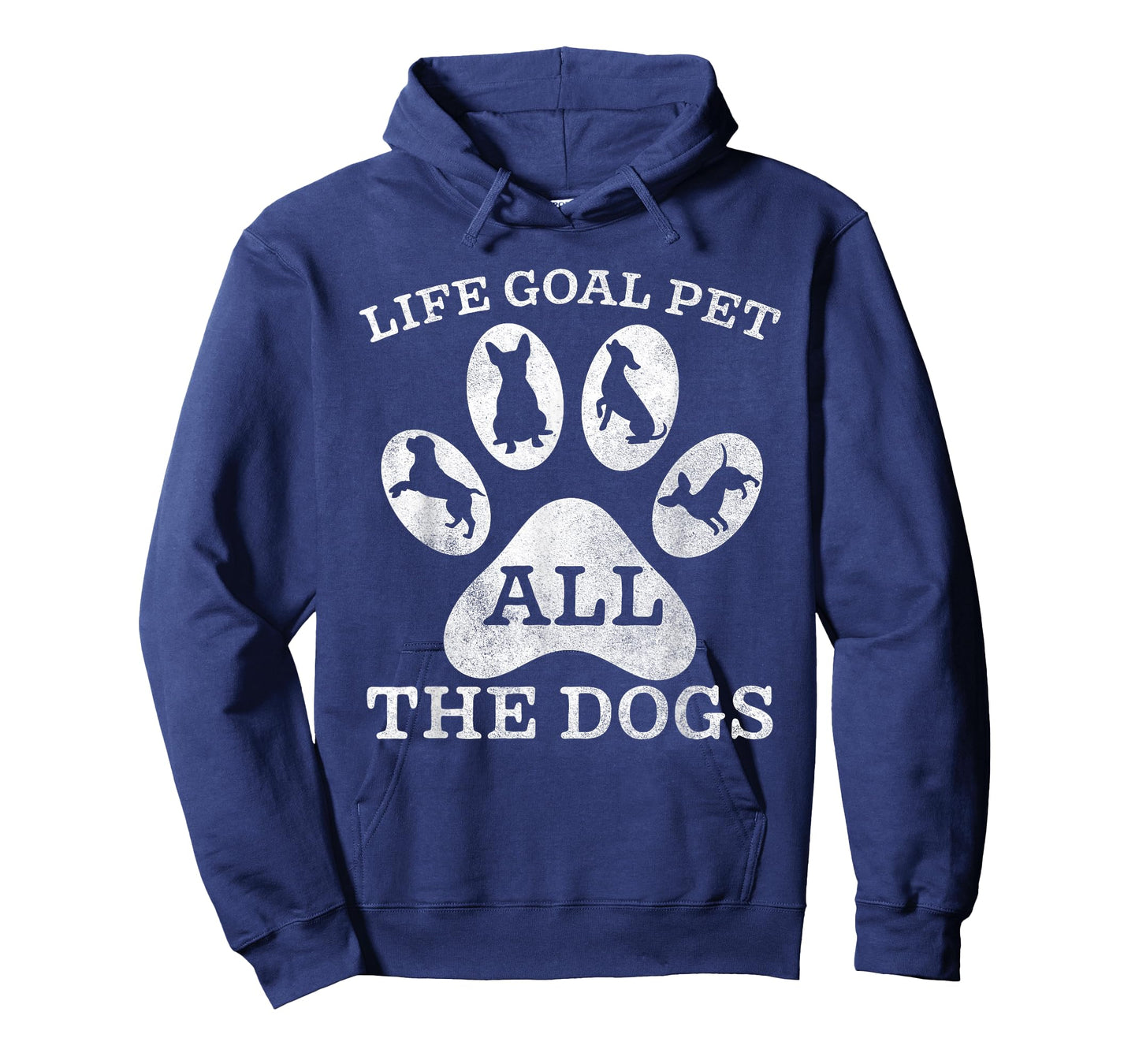 Life Goal Pet All The Dogs Funny Cute Puppy Pet Lover Retro T-Shirt