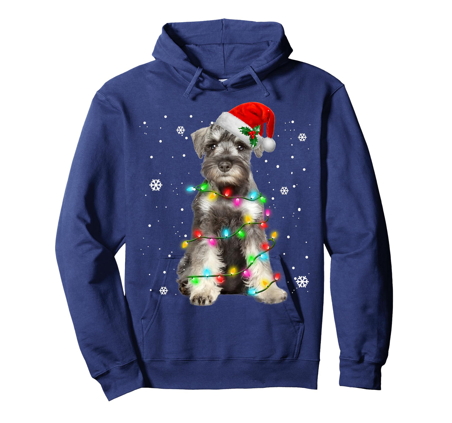 Schnauzer Dogs Tree Christmas Sweater Xmas Pet Animal Dog Men Women Kids T-Shirt