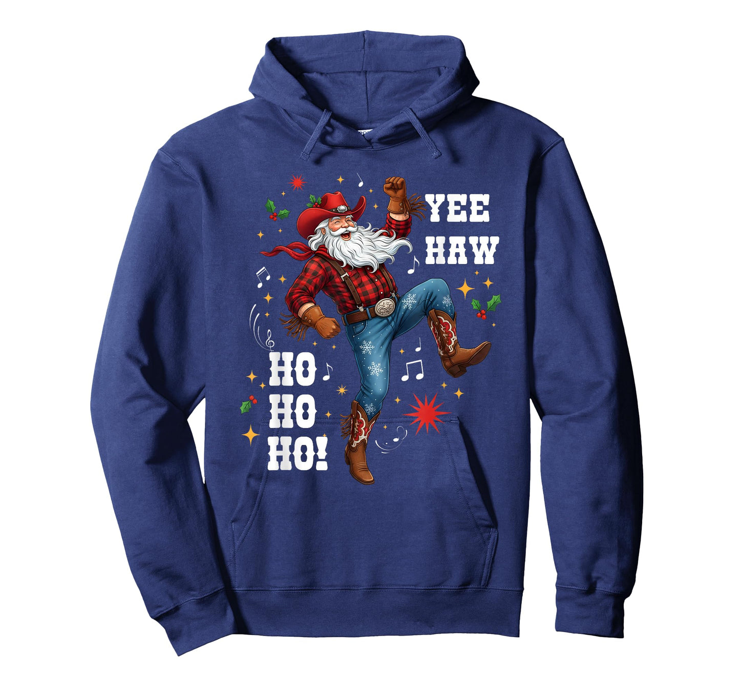 Yee Haw Ho Ho Ho Cowboy Santa Cowboy Western Christmas T-Shirt