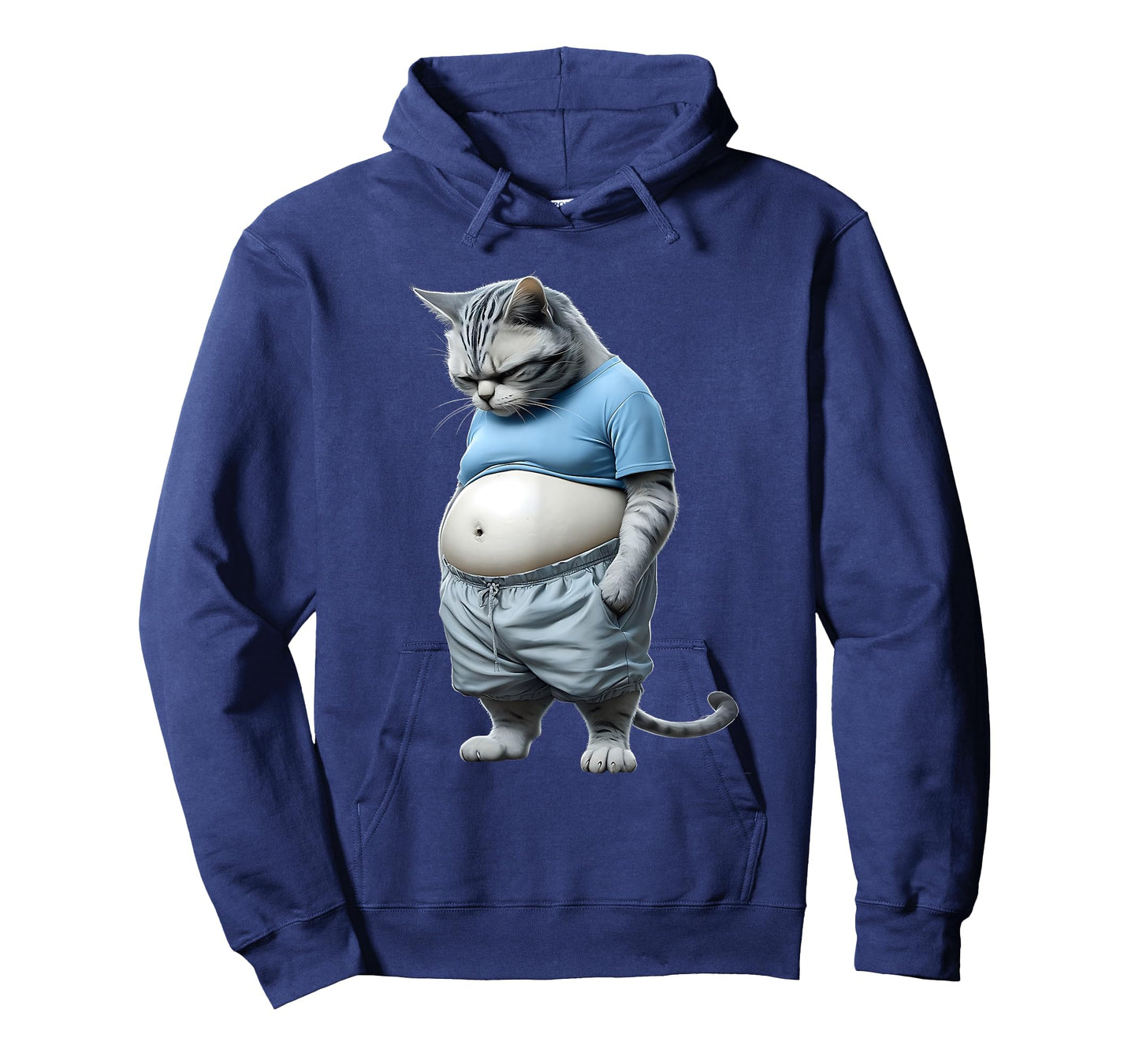 Fat Kitten Chubby Cat In Sportswear Feeling Down Animal T-Shirt for Men Women Girls Kids