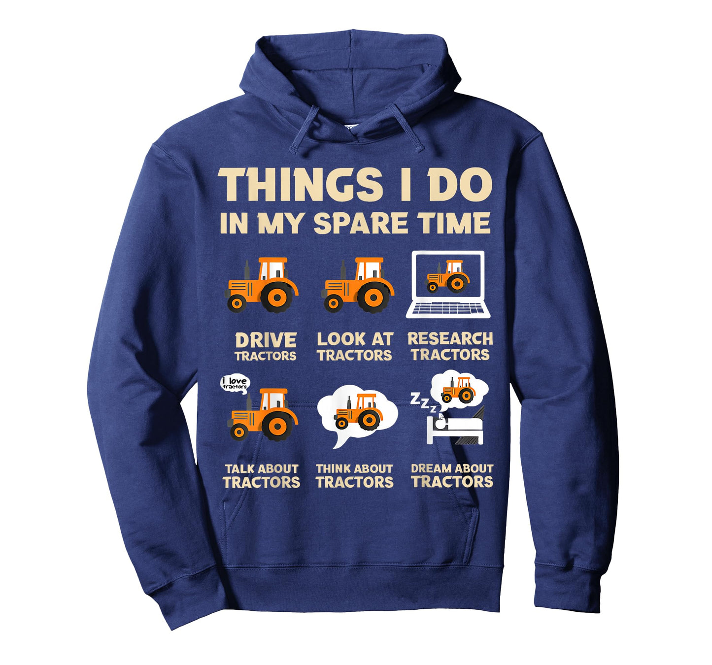 Things I Do in My Spare Time Funny Tractor Lover Farmer Boys T-Shirt