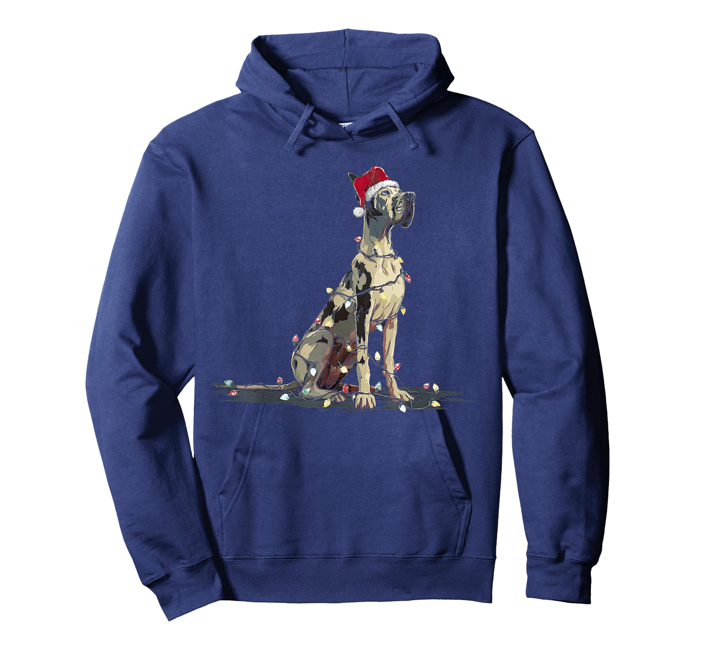 Funny Great Dane Christmas Graphics Dog Lights Lover Owner T-Shirt