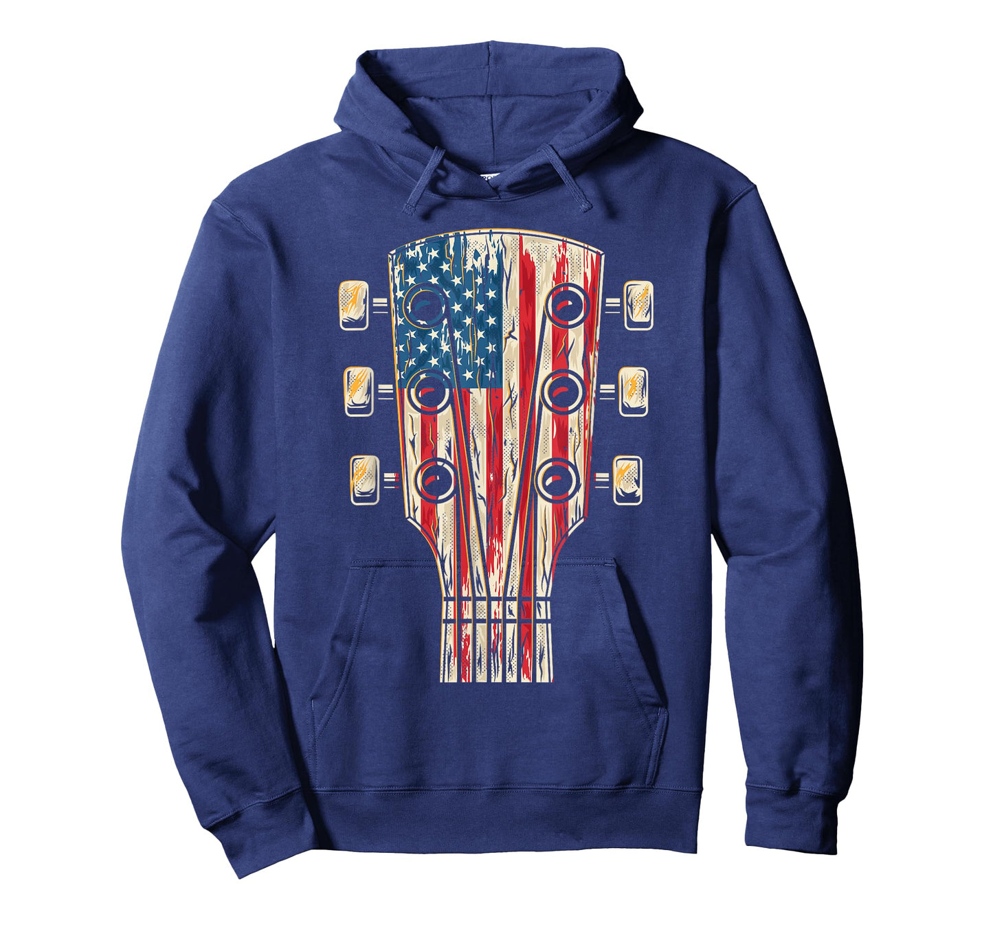 American Flag Guitar 4th of July Guitarist USA Country Music T-Shirt