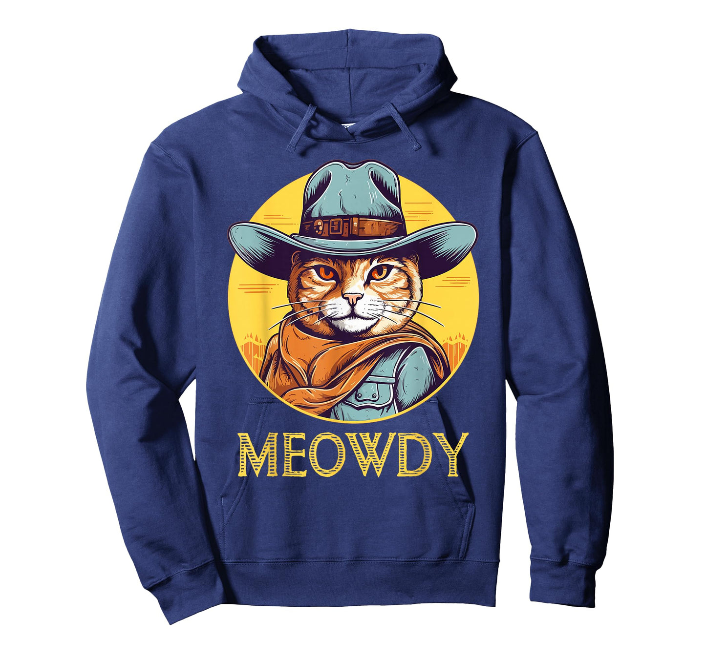 Cat Cowboy Cowgirl Women Men Kid Halloween Meow Howdy Meowdy T-Shirt