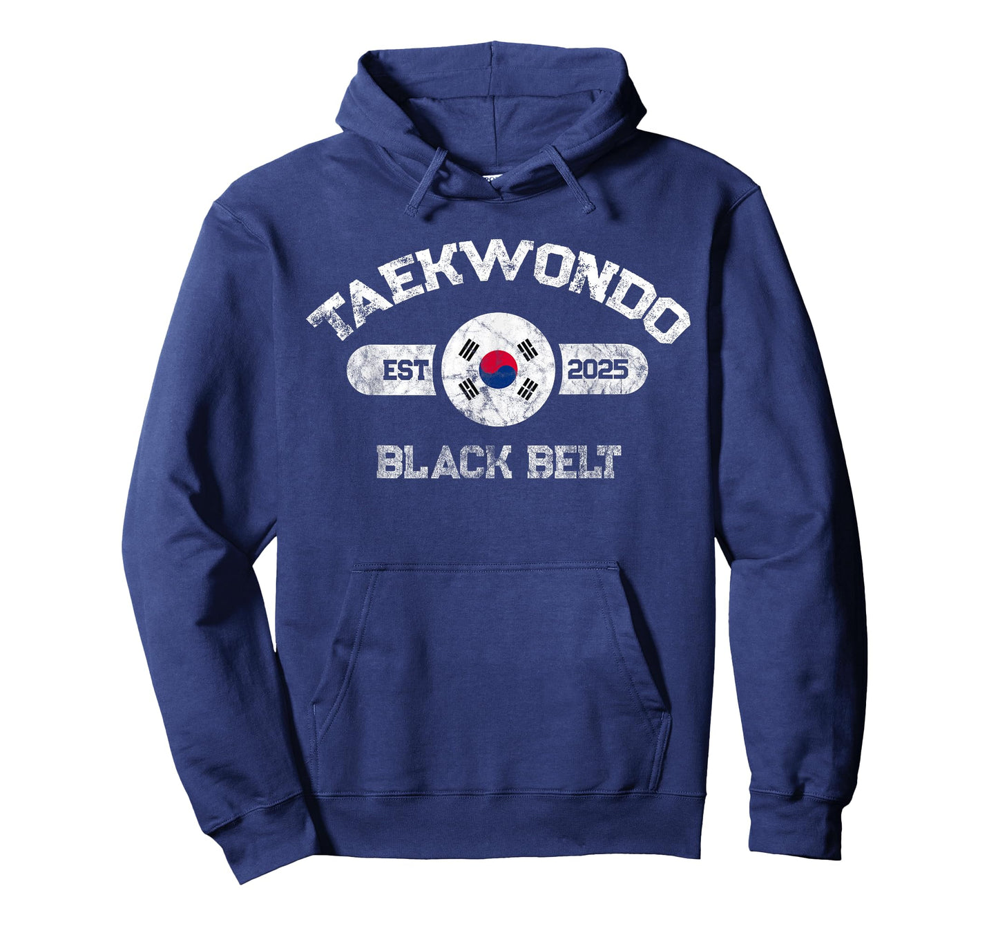 2025 Taekwondo Black Belt Achievement Korean Flag Design T-Shirt