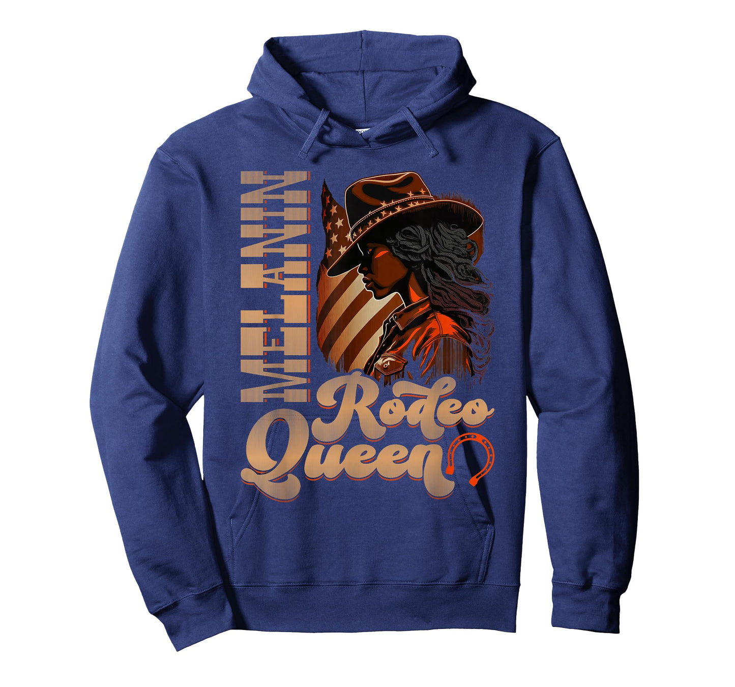 Melanin Rodeo Queen Country African-American Cowgirl T-Shirt