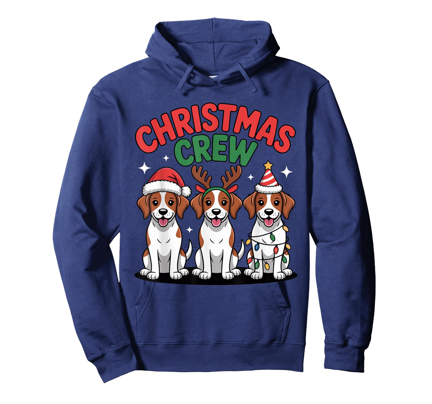 Christmas Crew Xmas Dog Puppy Breed Funny Christmas Brittany T-Shirt