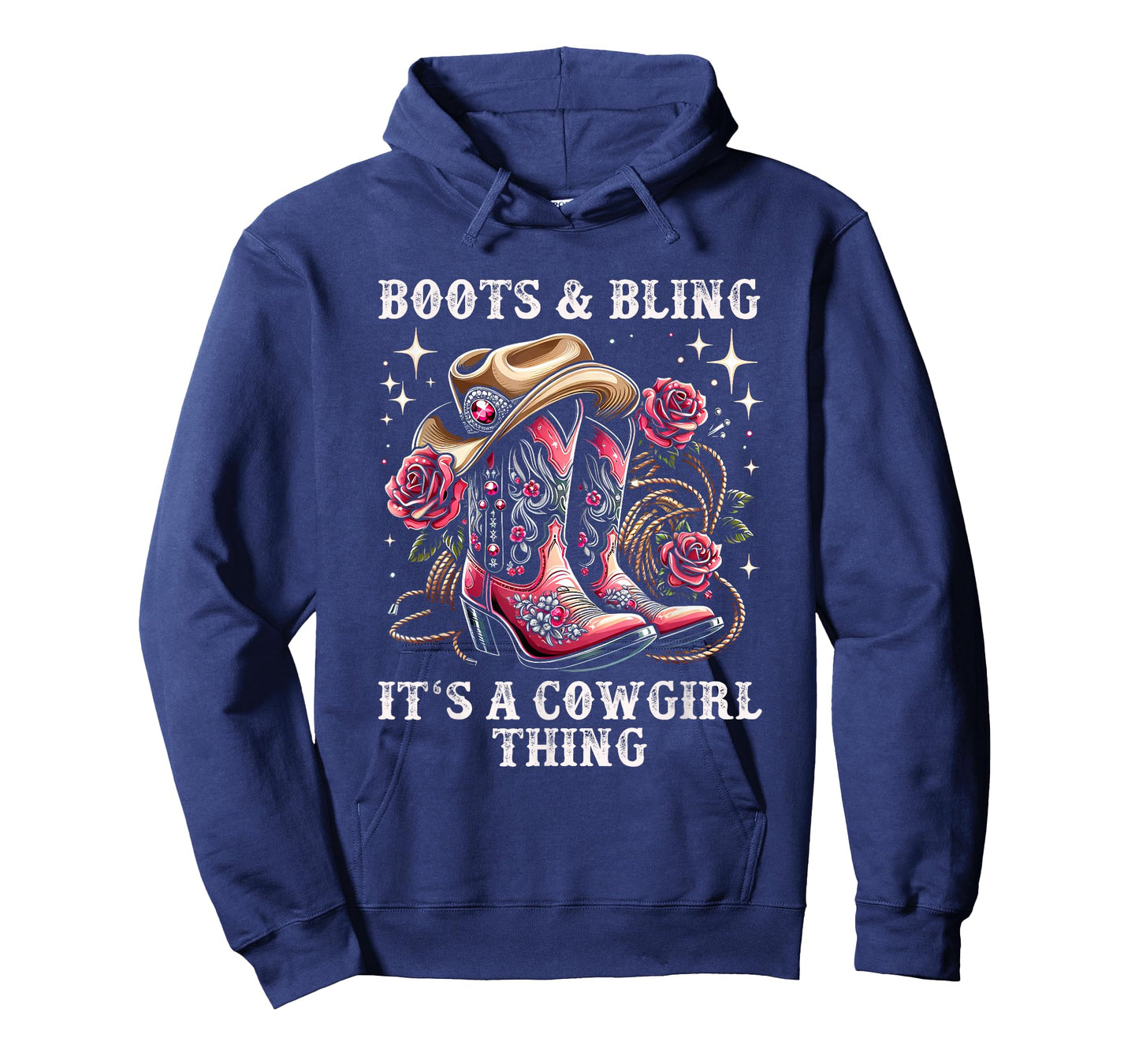 Rodeo Girls Women Cowboy Boots And Bling Its A Cowgirl Thing T-Shirt