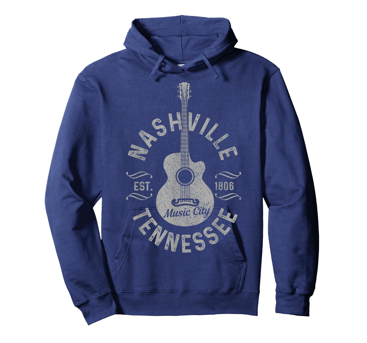 Nashville Tennessee Vintage Guitar Country Music City T-Shirt