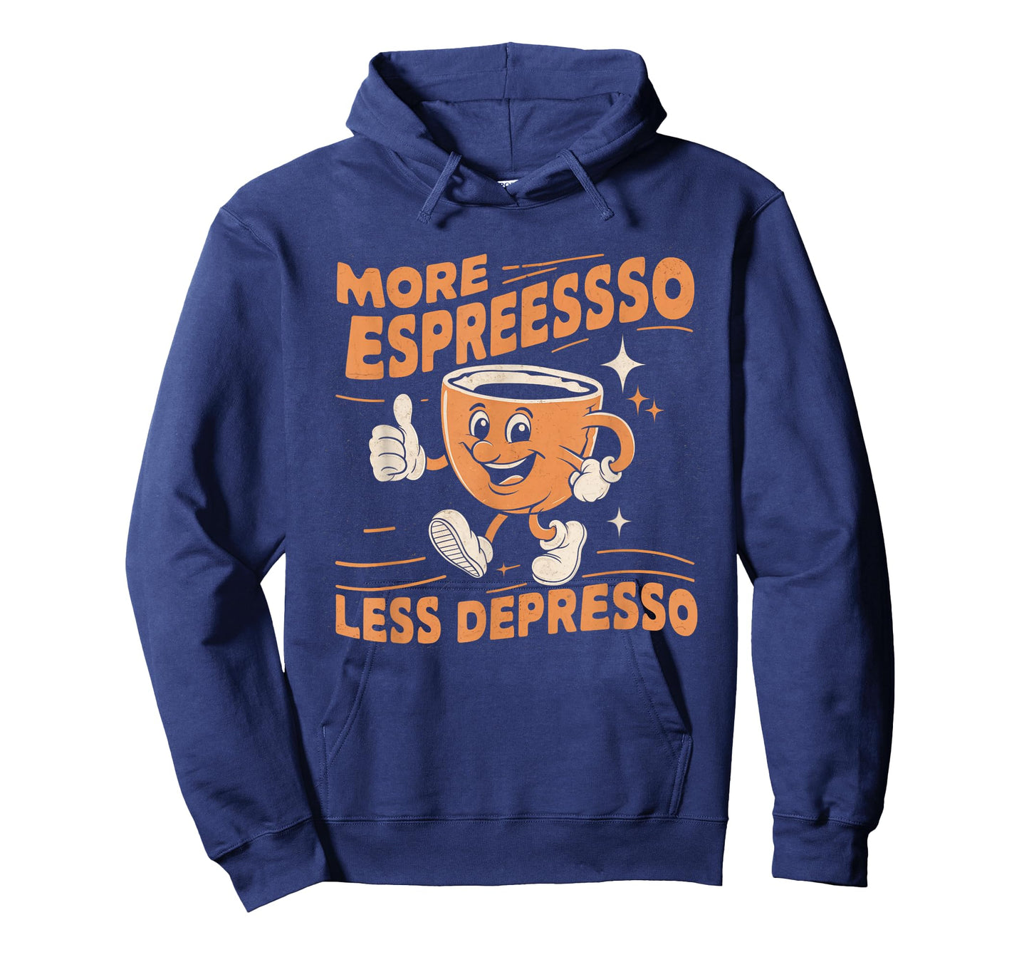 More Expresso Less Depresso Funny Vintage Coffee Adict Lover T-Shirt