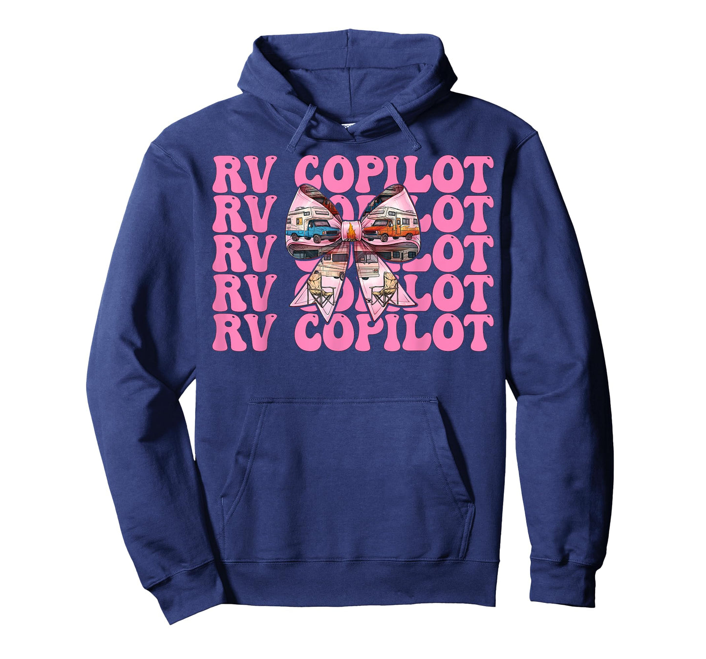 RV Copilot RV Camping Camper Motorhome Girl Mom Coquette Bow T-Shirt