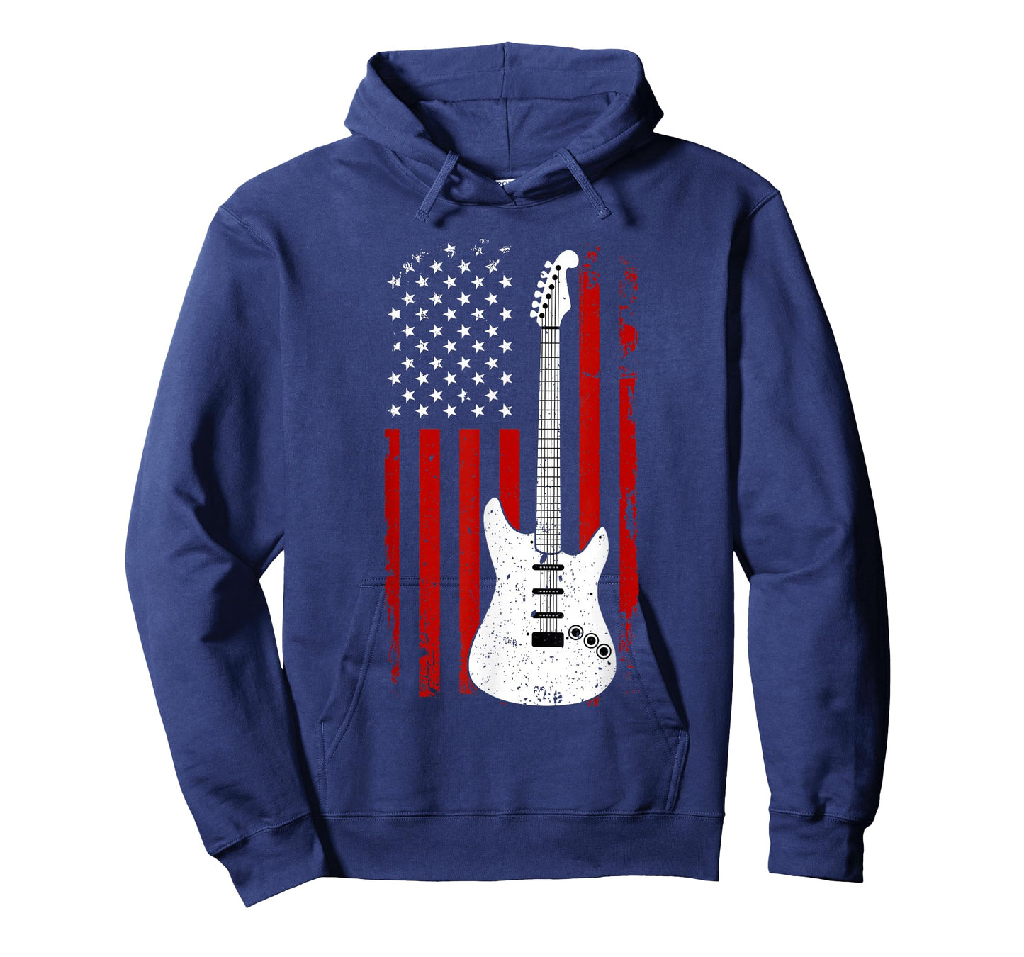 Guitar American US Flag Music Player Electric Guitarist Gift T-Shirt