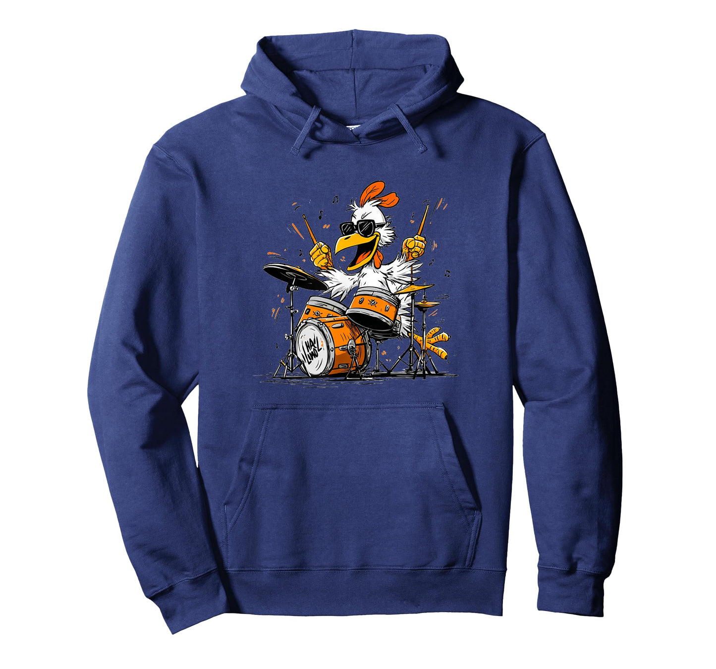 Cool Rock Chicken with Drums for Awesome Drummer T-Shirt