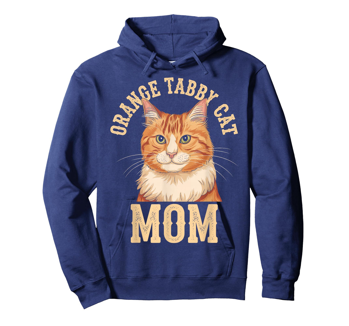 Orange Tabby Cat Mom T-Shirt