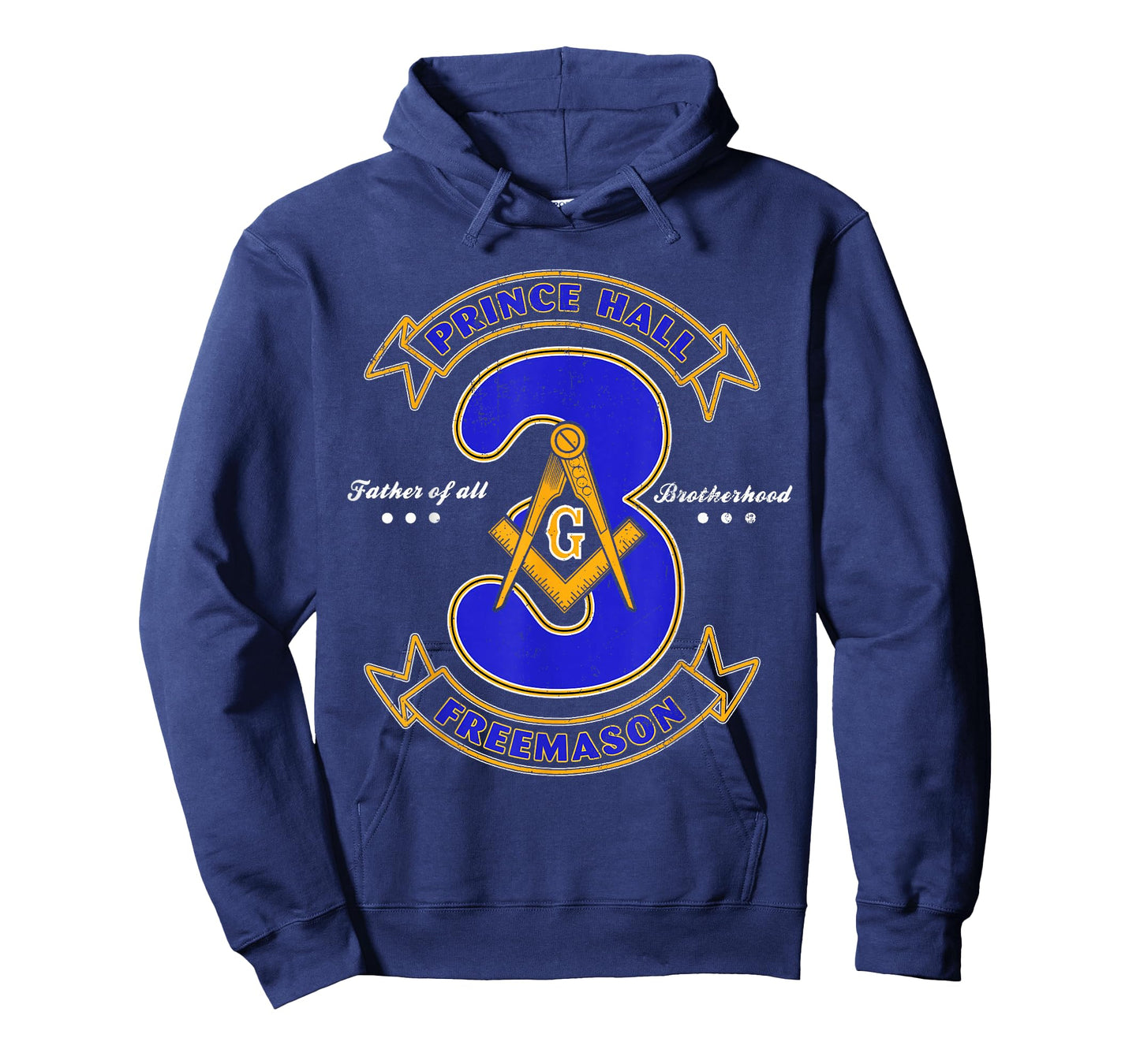 Prince Hall Mason Brotherhood 3 Degrees Of Light Freemason T-Shirt