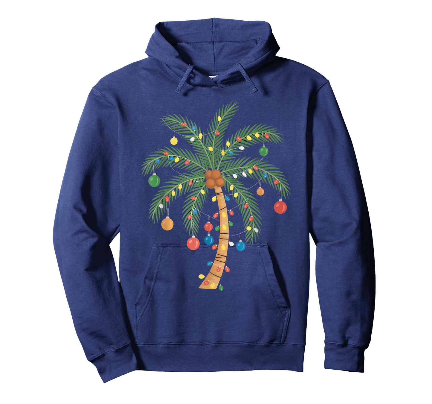 Christmas Palm Tree Lights Tropical Holiday Island T-Shirt