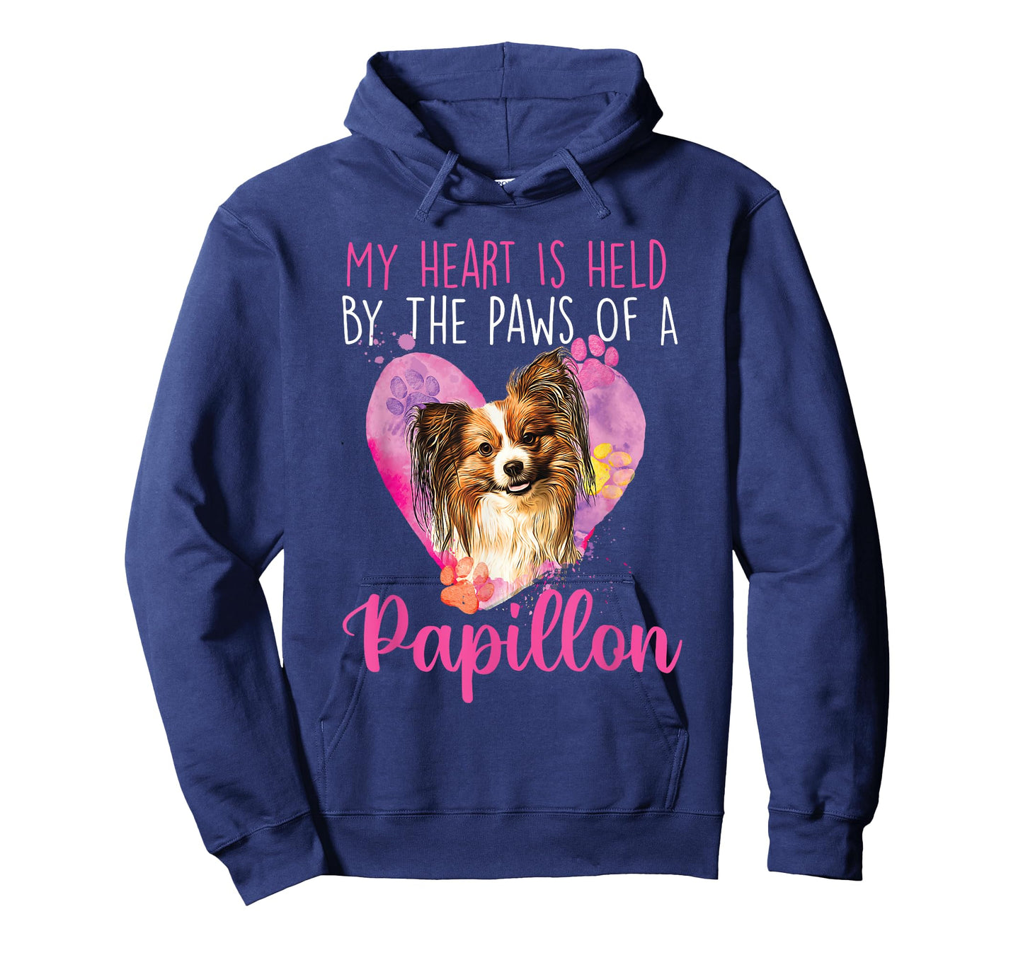 My Heart Is Held By The Paws Of A Papillon - Dogs Breeder T-Shirt