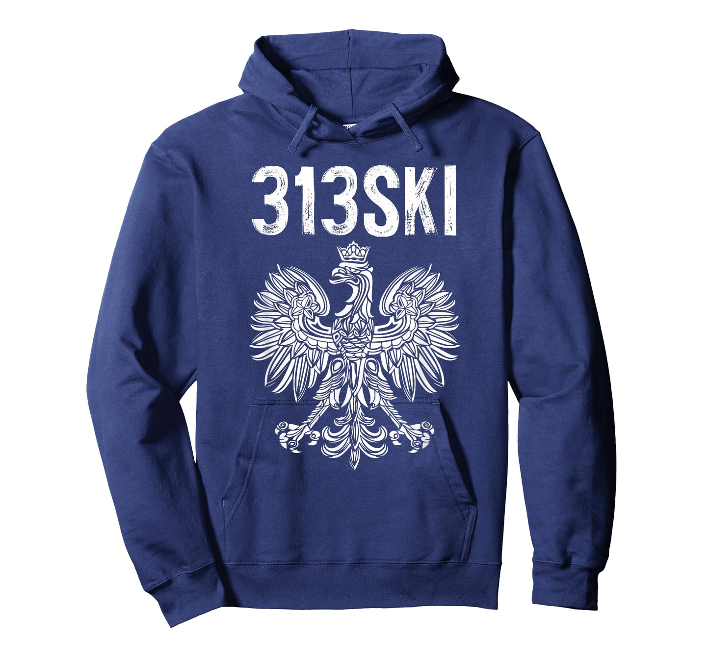 313SKI Detroit Michigan Area Code 313 Polish Pride T-Shirt