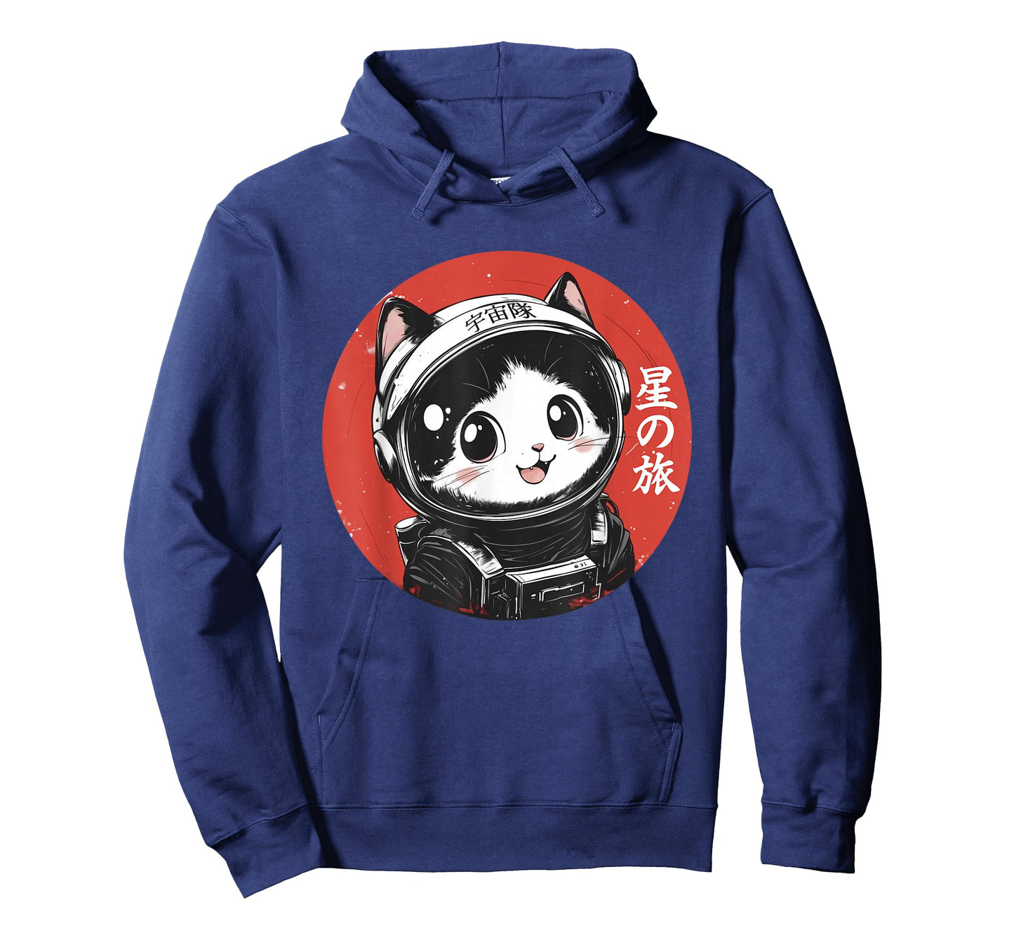 Space Cat Graphic Tee Astronaut Kawaii Japanese Art Anime T-Shirt