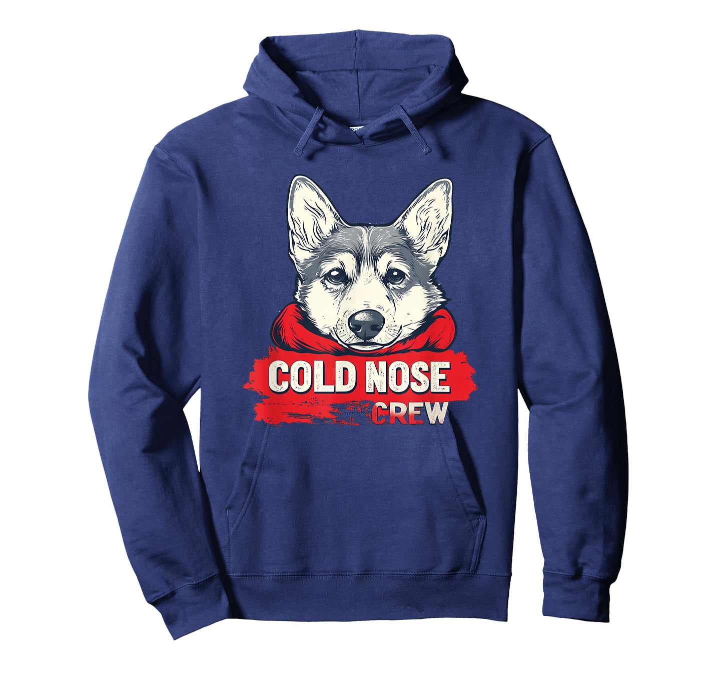 Funny Dog with Shawl for Cold Nose Crew Lovers T-Shirt