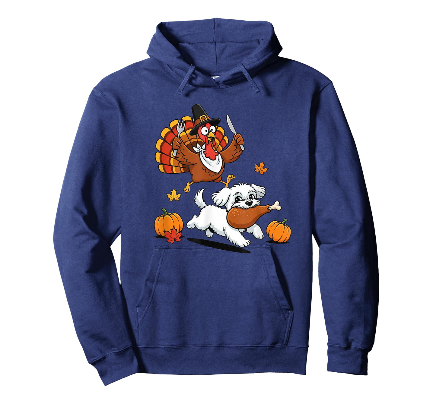 Funny Maltese Turkey Autumn Thanksgiving Womens Mens Kids T-Shirt