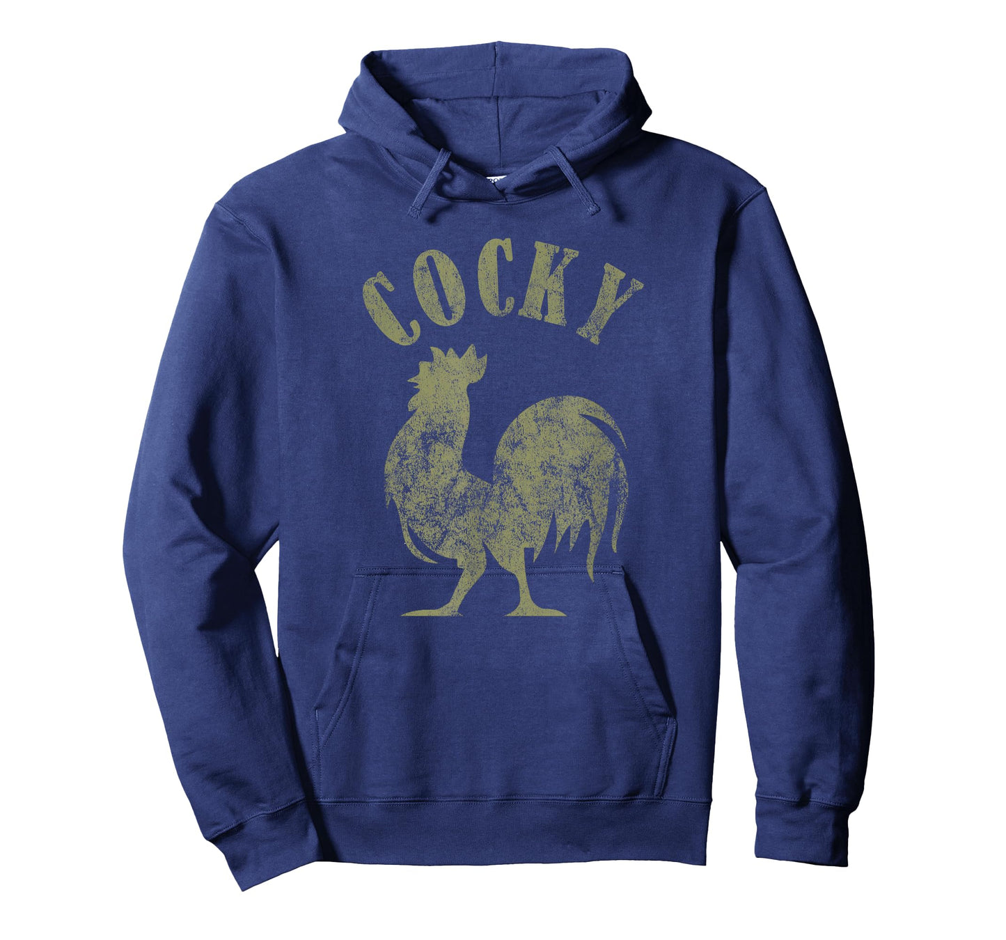 Funny Vintage Retro Distressed Cocky Rooster Lover Men T-Shirt