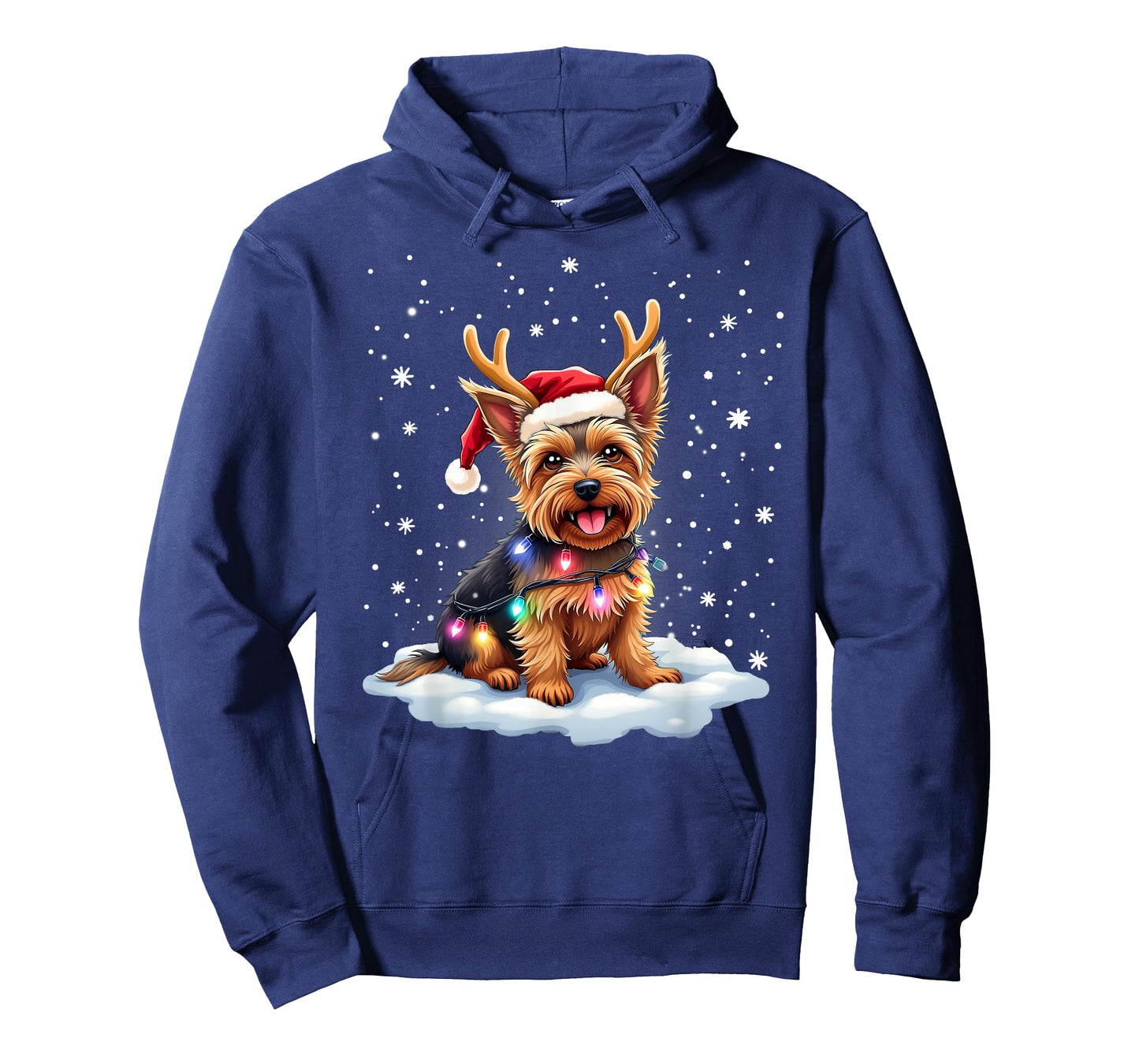 Yorkshire Terrier Christmas Yorkie Reindeer Dog Xmas Santa T-Shirt