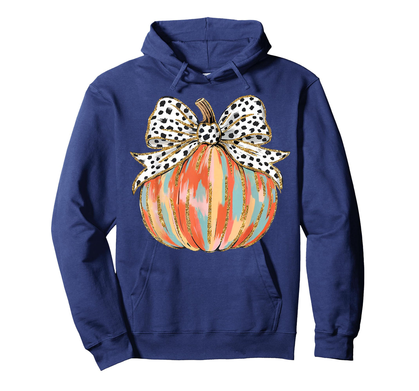 Coquette Bow Pumpkin Season Autumn Fall Leaves Thanksgiving T-Shirt