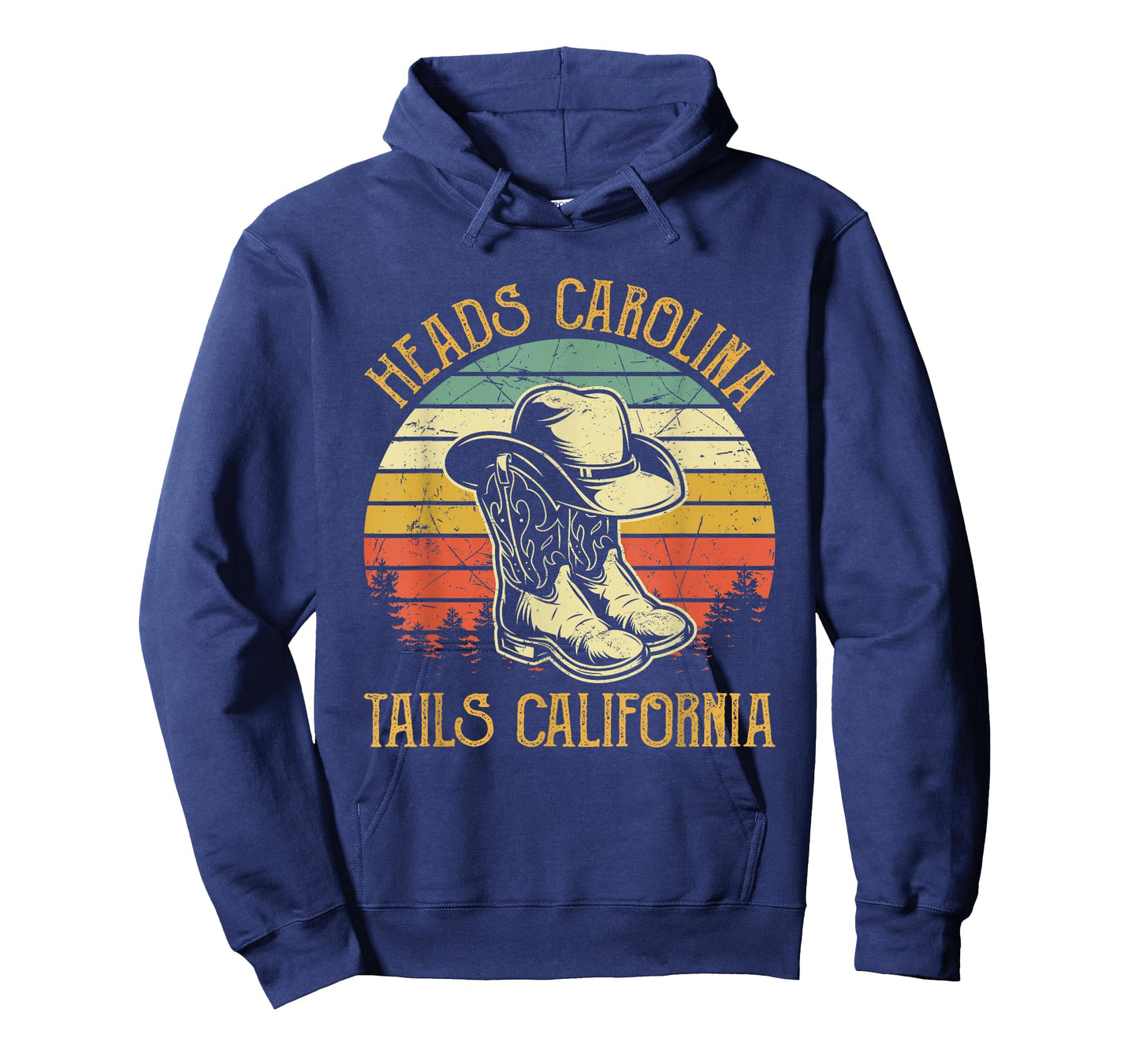 Heads Carolina Tail California Western Cowgirl Country Music T-Shirt