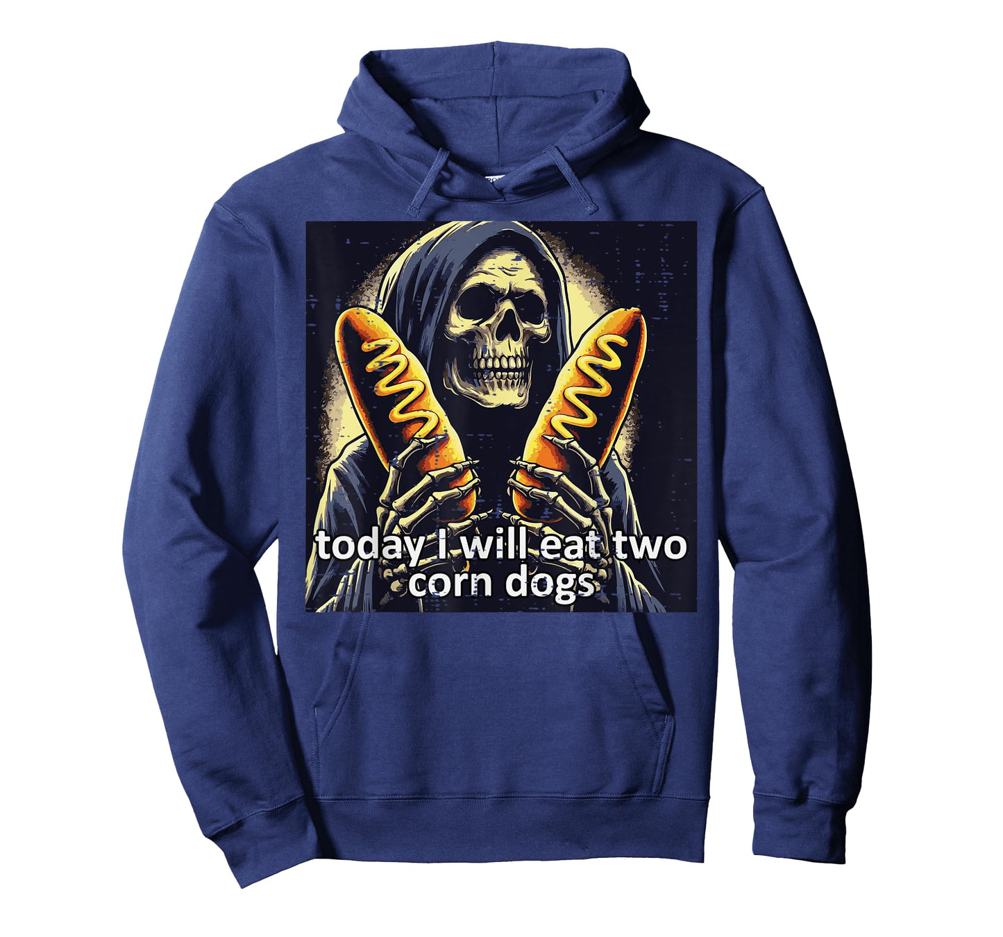 Today I Will Eat 2 Corn Dogs Skeleton Funny Saying Men Women T-Shirt