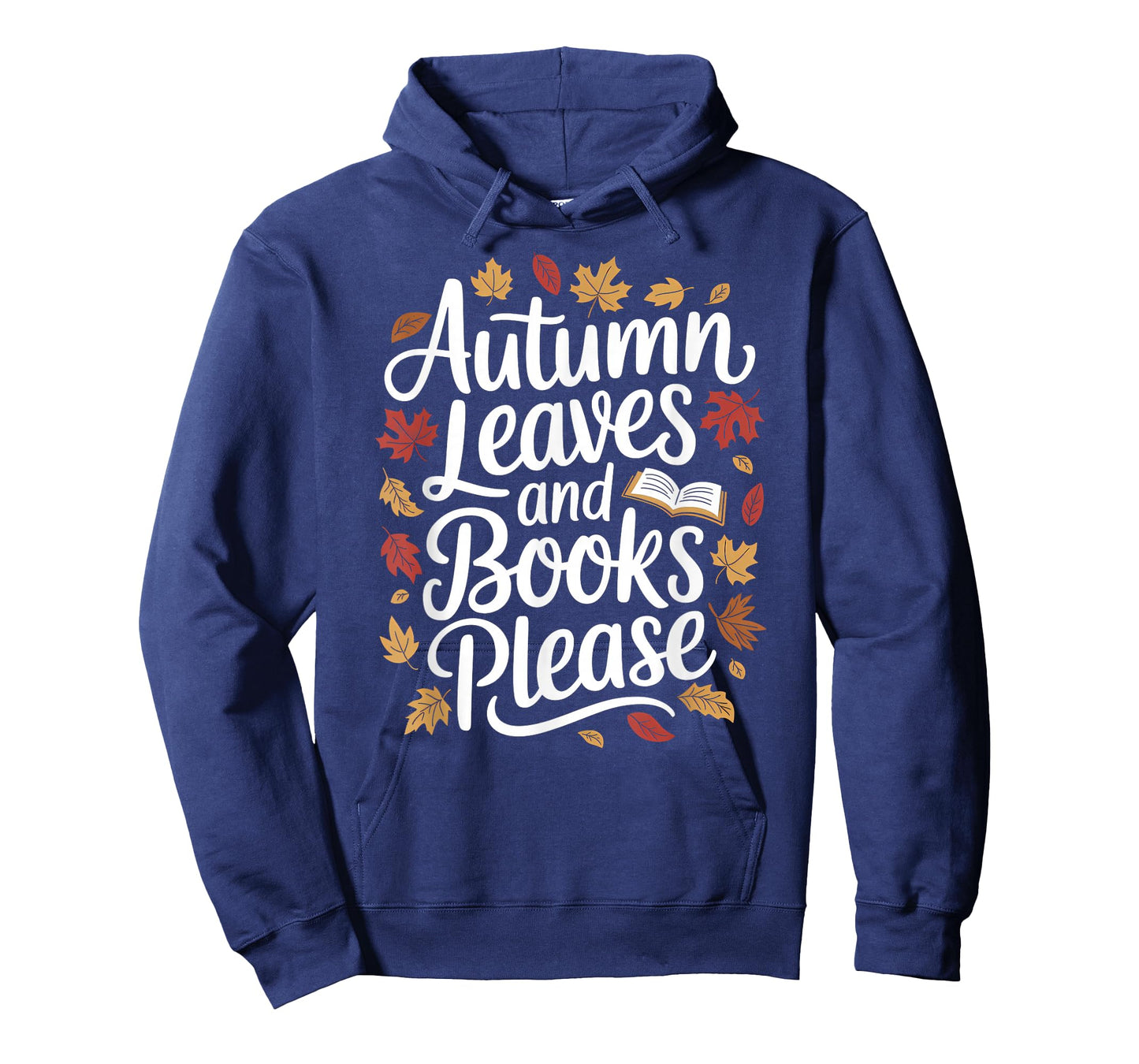 Autumn Leaves and Books Please - Cozy Vintage Fall Design T-Shirt